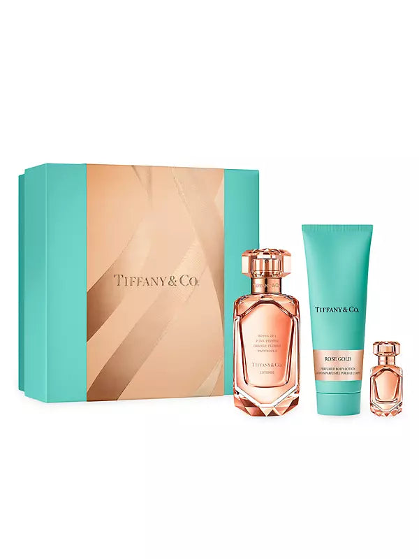 Tiffany & Co Rose Gold 3-Piece Set 2.5oz Women EDP Spray by Tiffany & Co