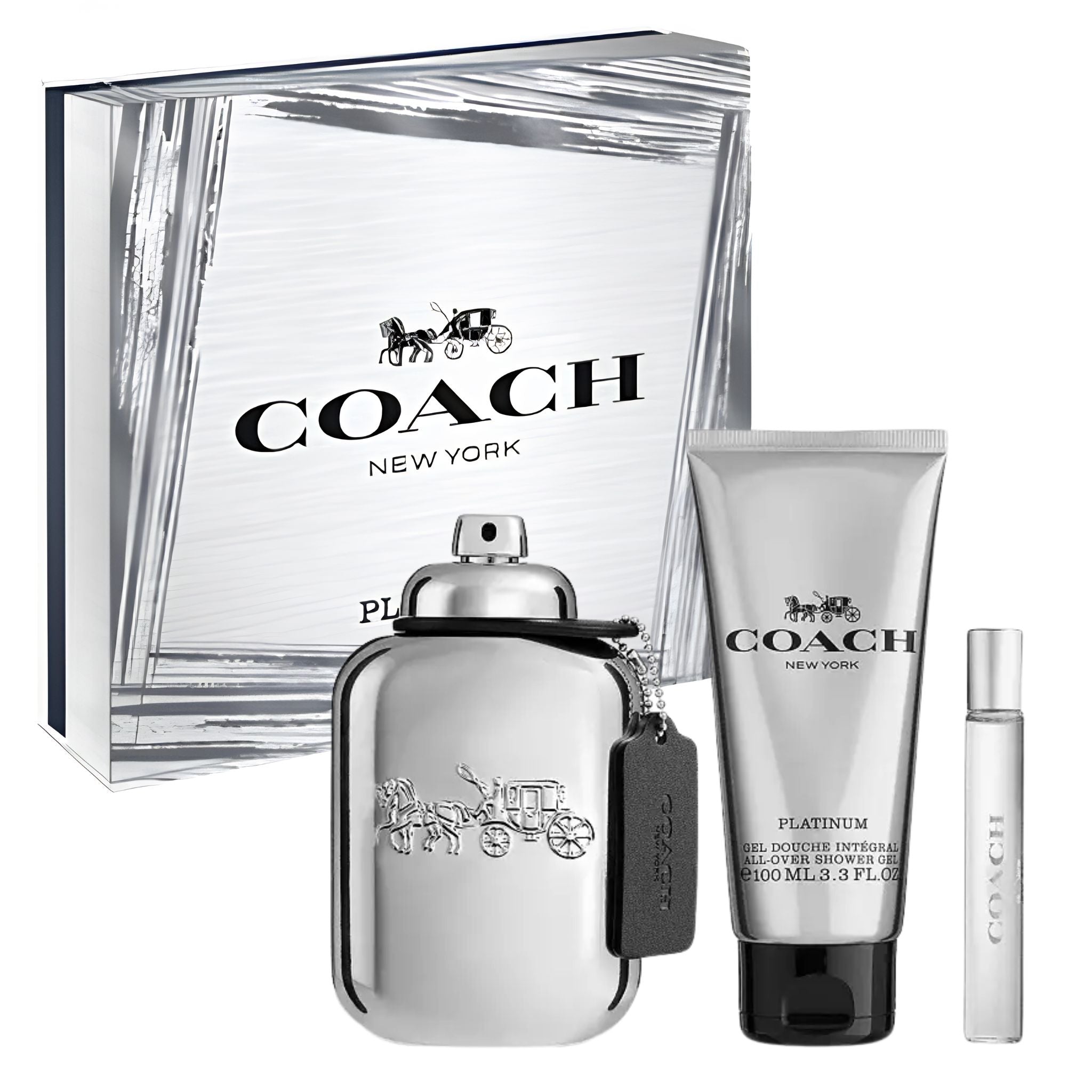 Coach Platinum 3-Piece Set 3.3oz Men EDP Spray by Coach
