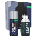 Benetton Color Black 2-Piece Set 3.4oz Men EDT Spray by Benetton