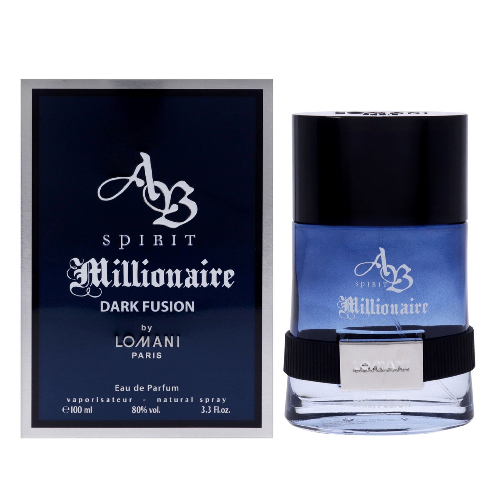 Lomani AB Spirit Millionaire Dark Fusion 3.3oz Men EDP Spray by Lomani