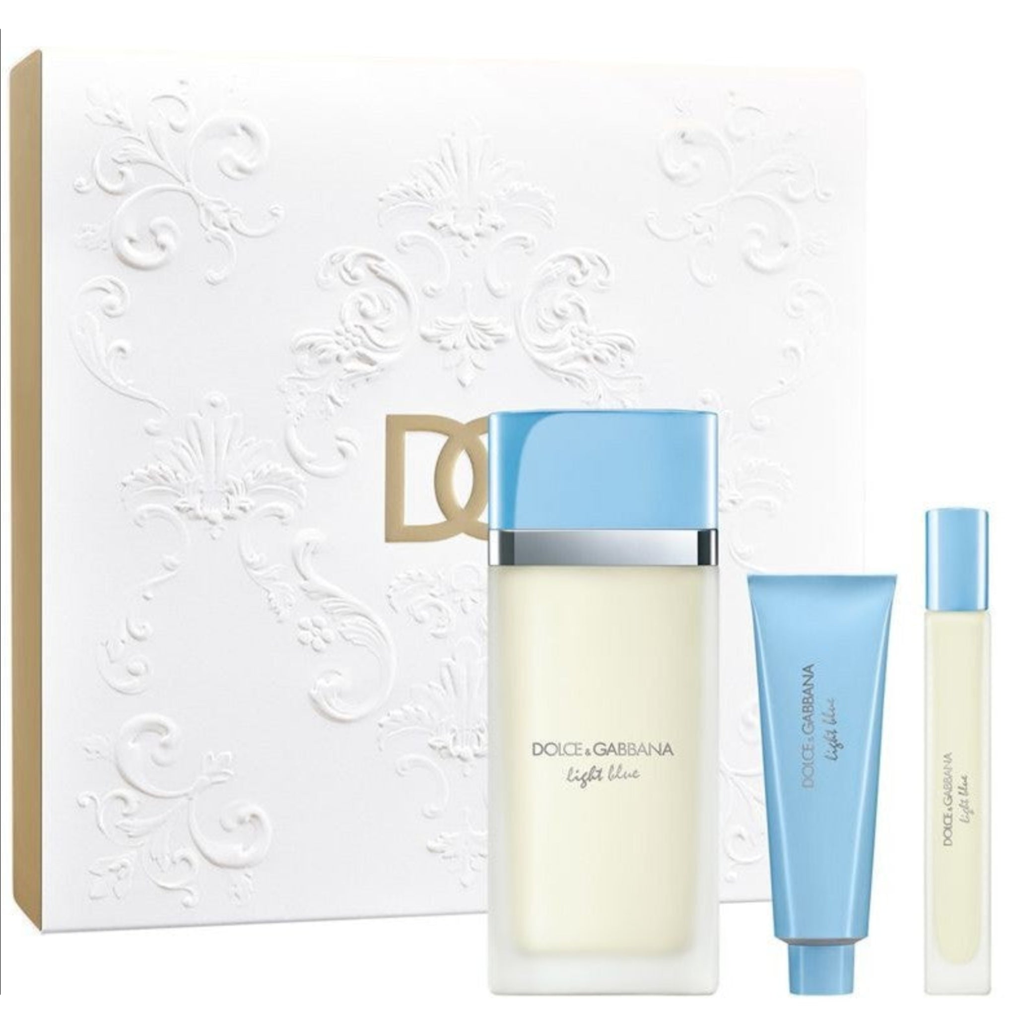 Light Blue 3-Piece Set By Dolce & Gabbana 3.3oz For Women EDT Spray