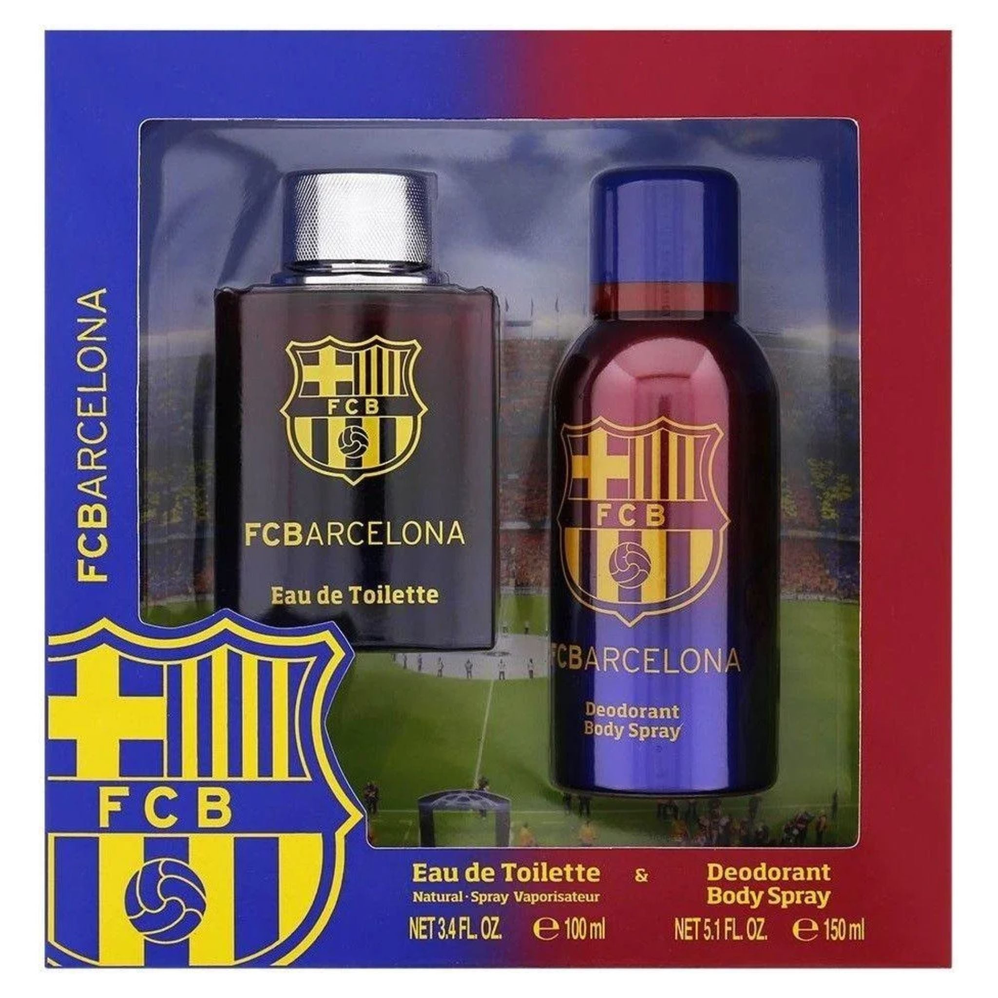 Fc-Barcelona 2-Piece Set 3.4oz Men EDT Spray by Air Val