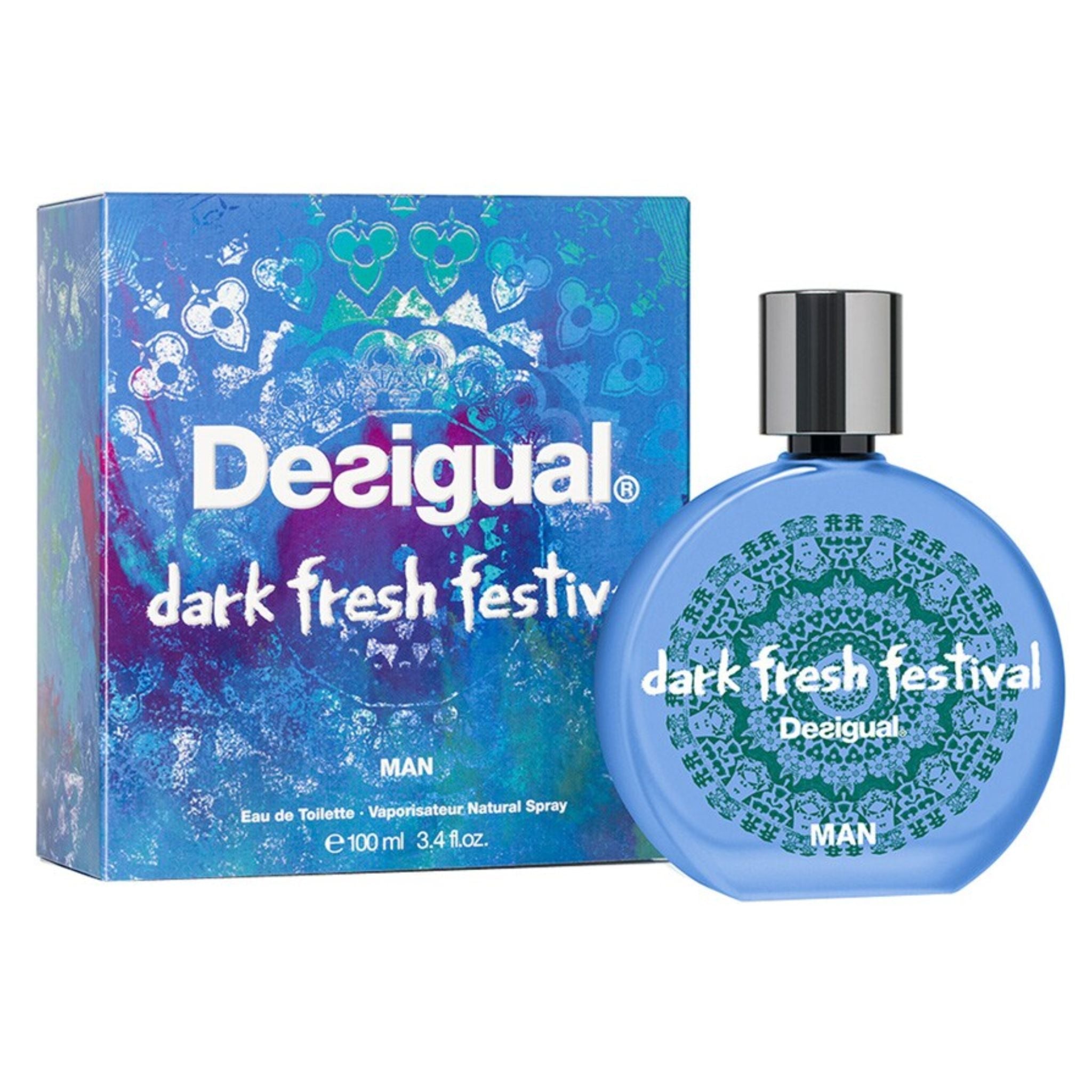 Desigual Dark Fresh Festival 3.4oz Men EDT Spray by Desigual