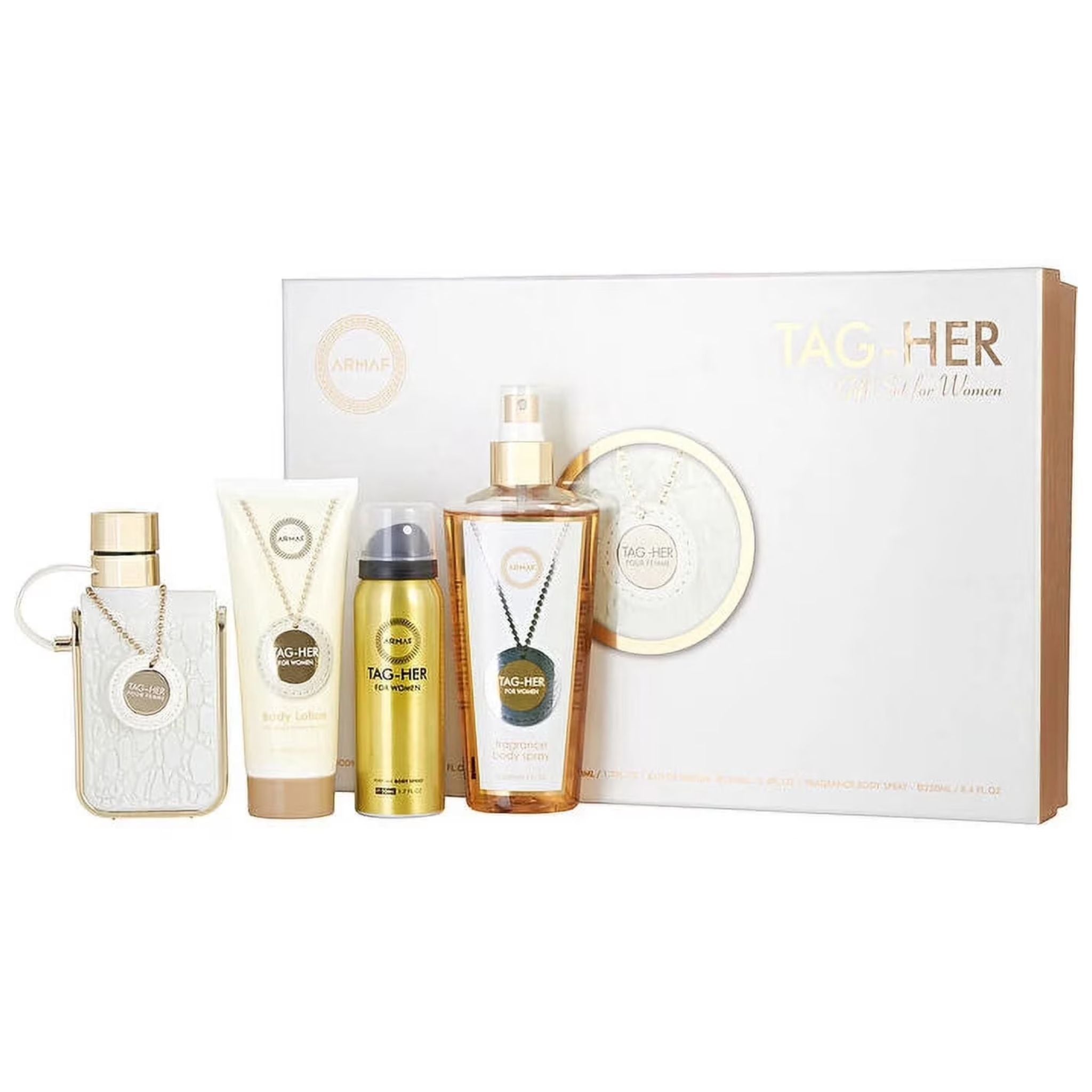 Armaf Tag Her 4-Piece Set 3.4oz Women EDP Spray by Armaf