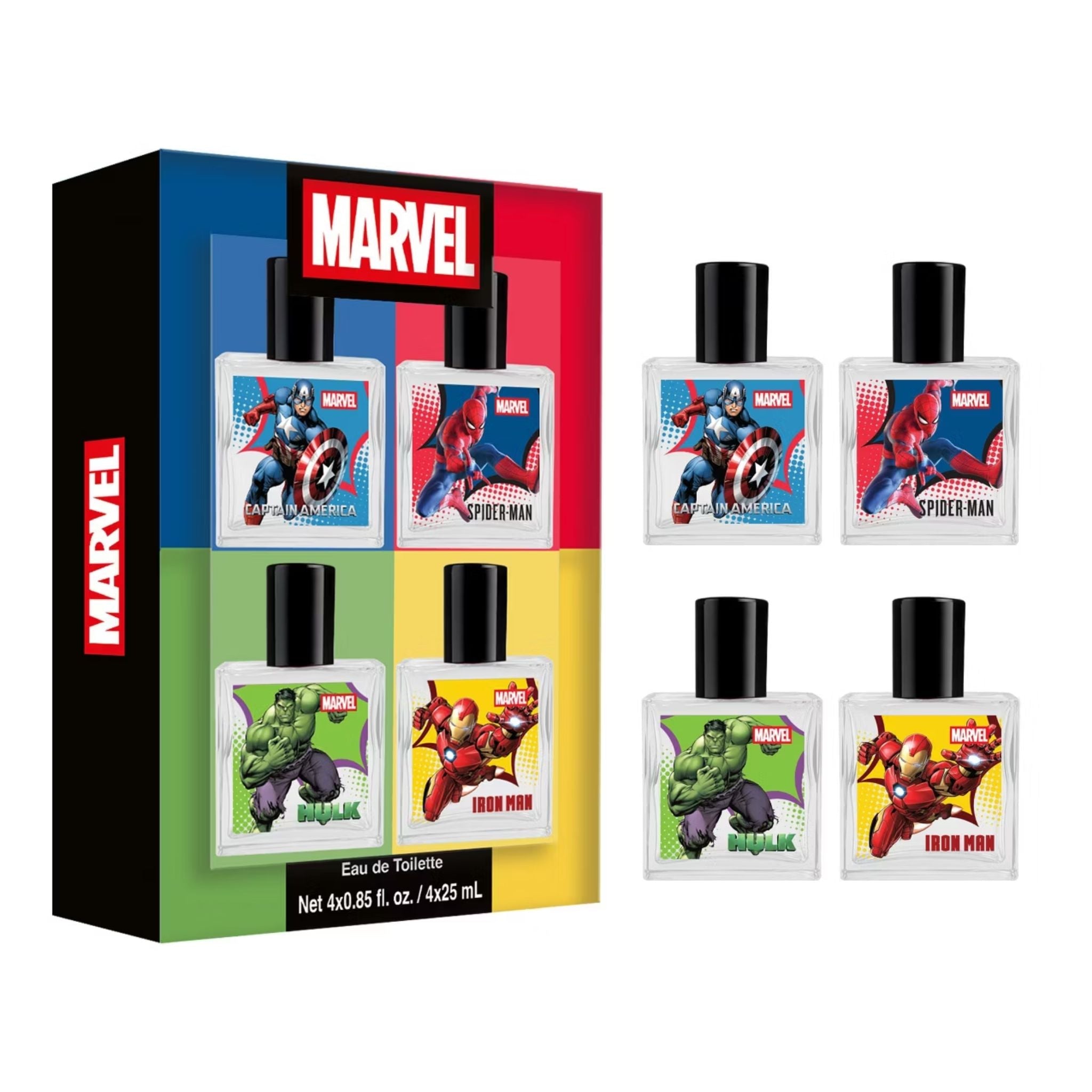 Marvels Mini Set By Air-Val 4x0.85oz For Kids EDT Spray