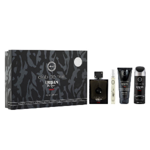 Armaf Club De Nuit Urban Elixir 4-Piece Set 3.6oz Men EDP Spray by Armaf