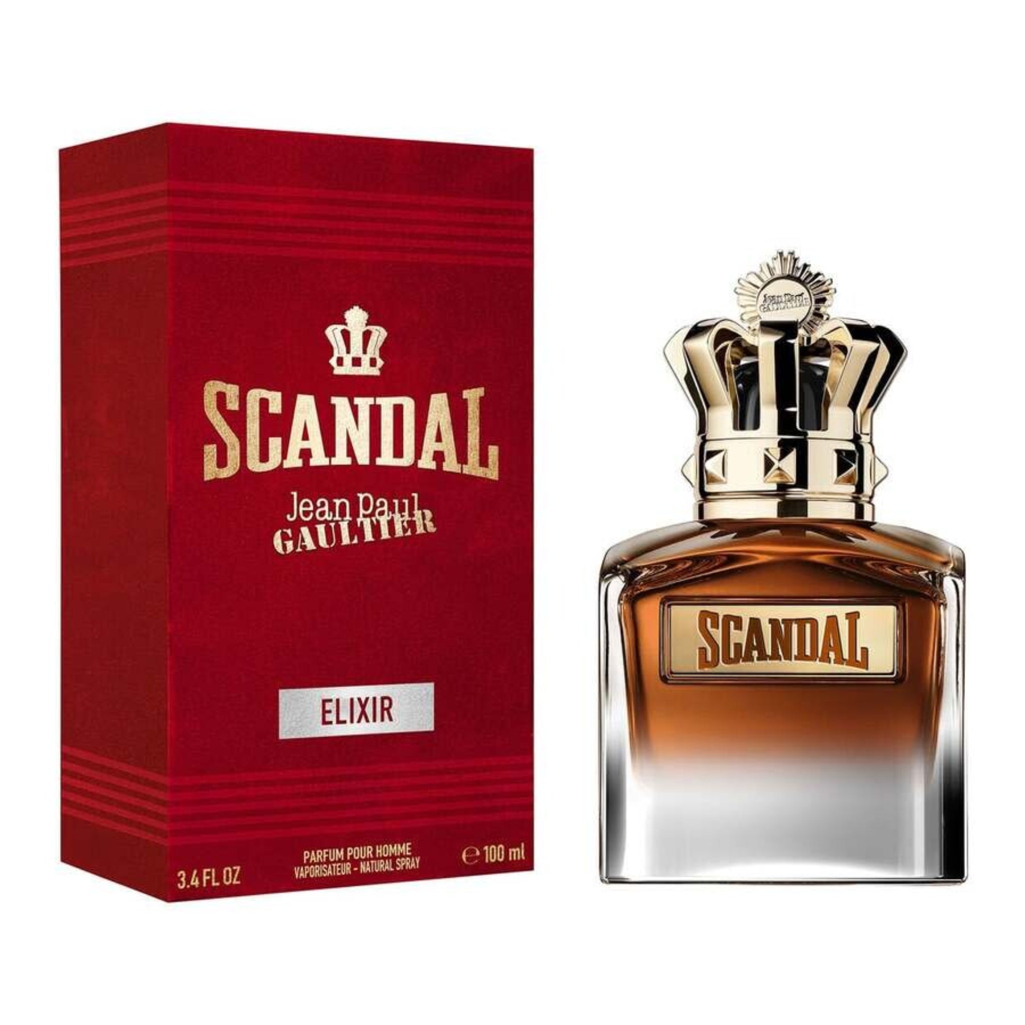 Scandal Pour Homme Elixir By Jean Paul Gaultier 3.4oz For Men Parfum Spray