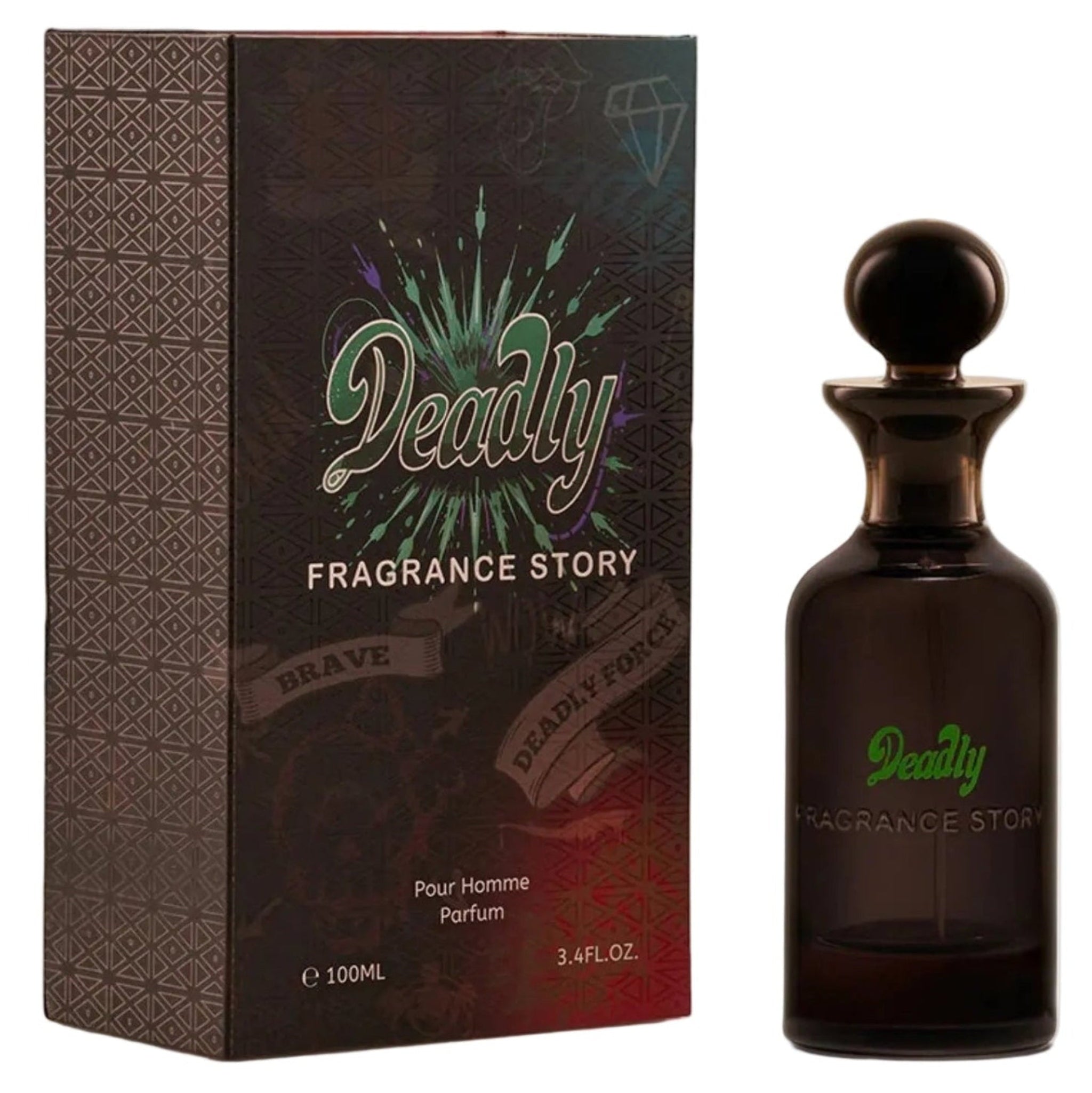 Fragrance Story Deadly Parfum 3.4oz Men Spray by Fragrance Story