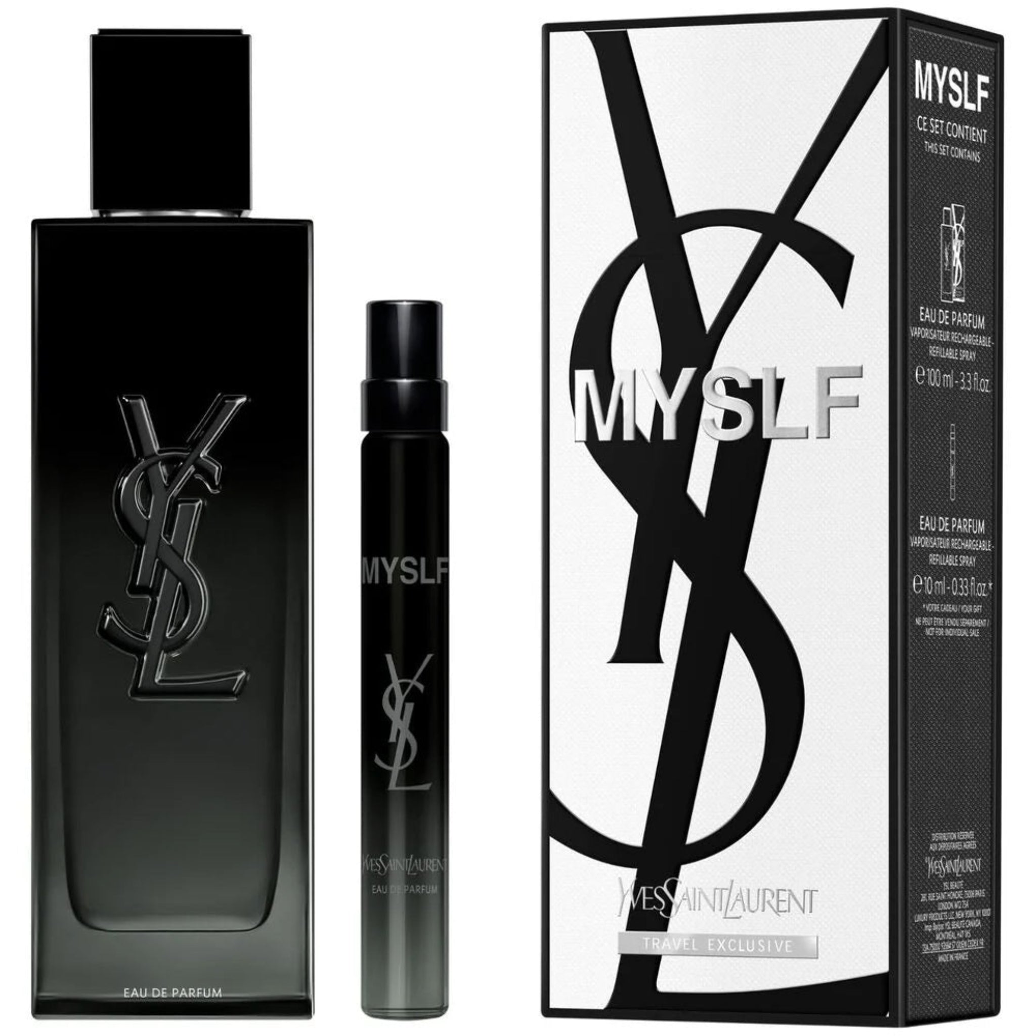 Yves Saint Laurent MYSLF 2-Piece Set 3.4oz Men EDP Spray by Yves Saint Laurent