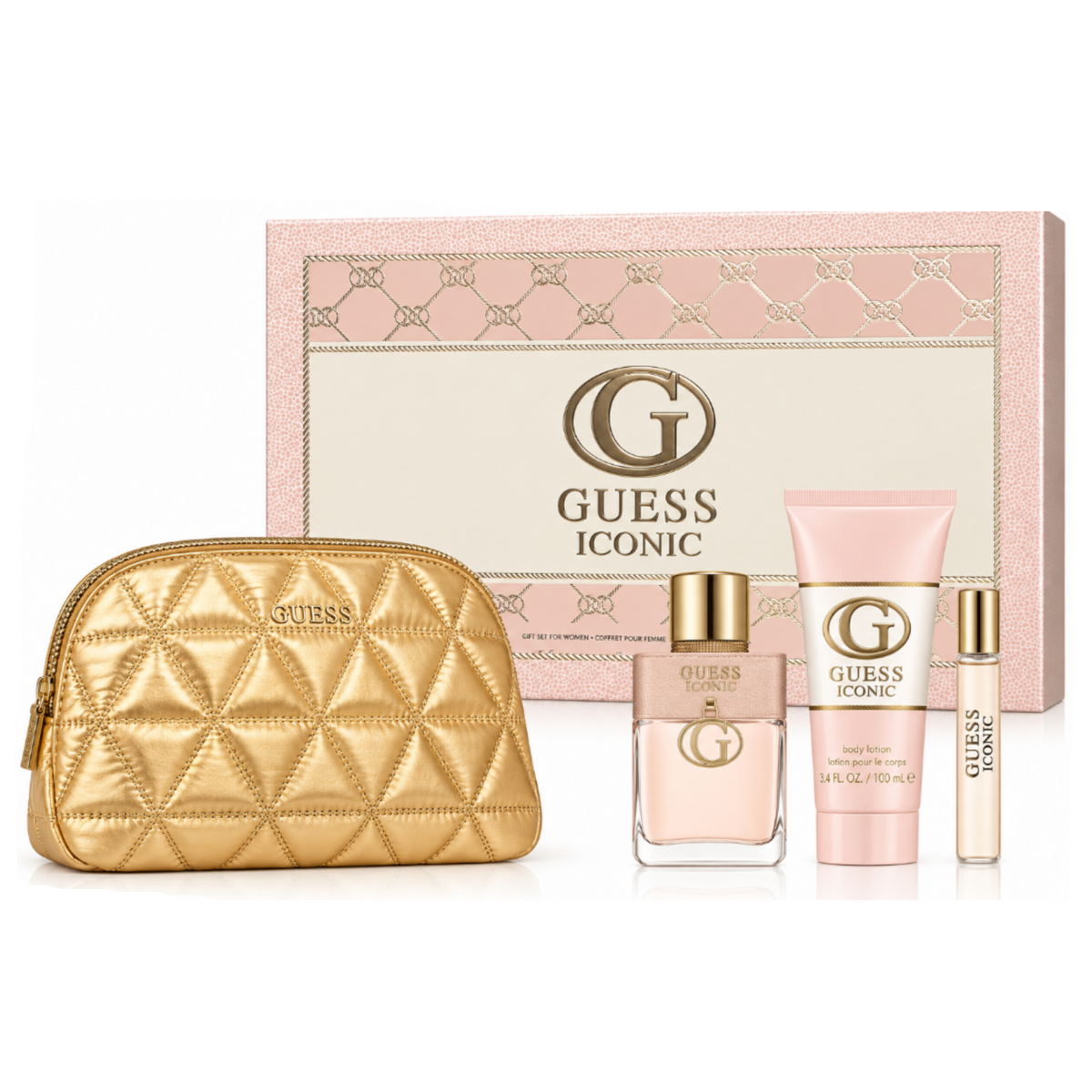 Iconic by Guess 4-Piece Set 3.4oz Women EDP Spray