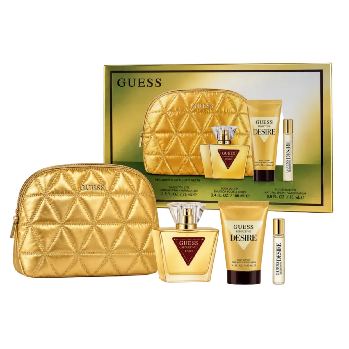 Seductive Desire by Guess 4-Piece Set 2.5oz Women EDT Spray