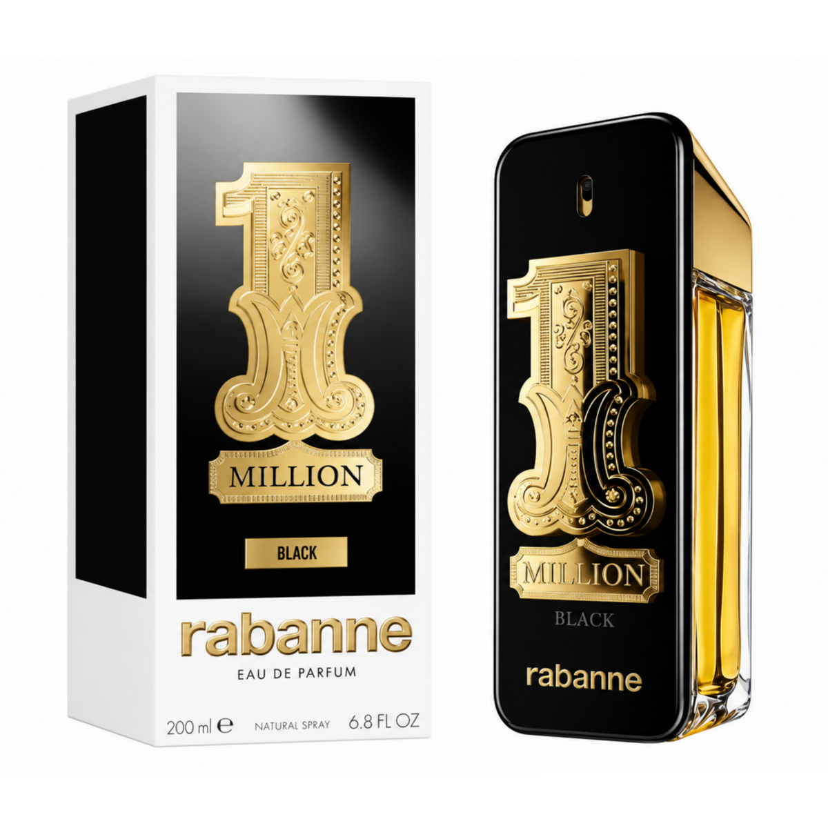 1 Million Black by Paco Rabanne 6.8oz Men EDP Spray