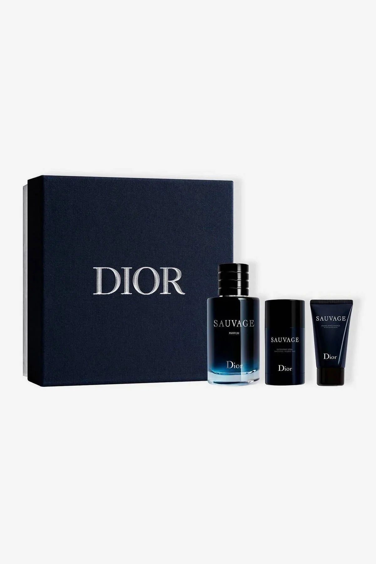 Christian Dior Sauvage Parfum 3-Piece Set 3.4oz Men EDP Spray by Christian Dior
