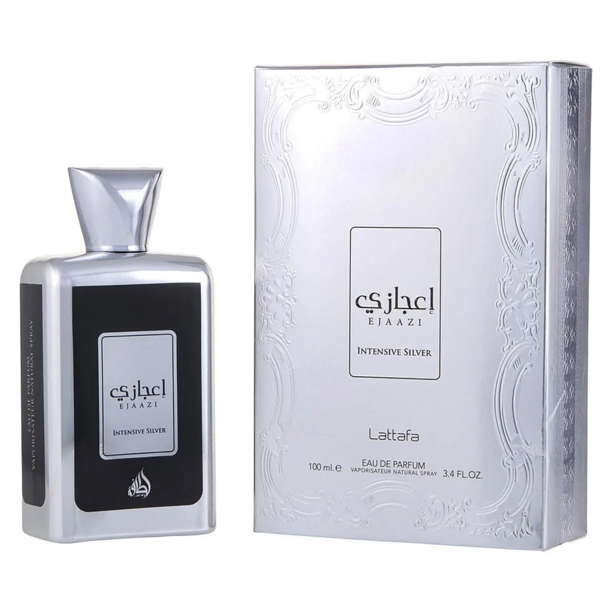 Lattafa Ejaazi Intensive Silver 3.4oz Unisex EDP Spray by Lattafa