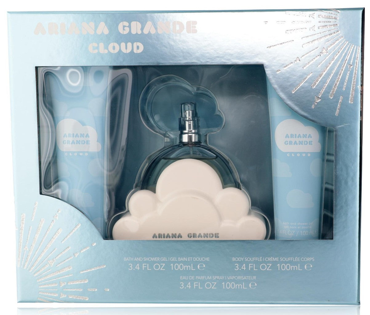 Ariana Grande Cloud 3-Piece Set 3.4oz Women EDP Spray by Ariana Grande