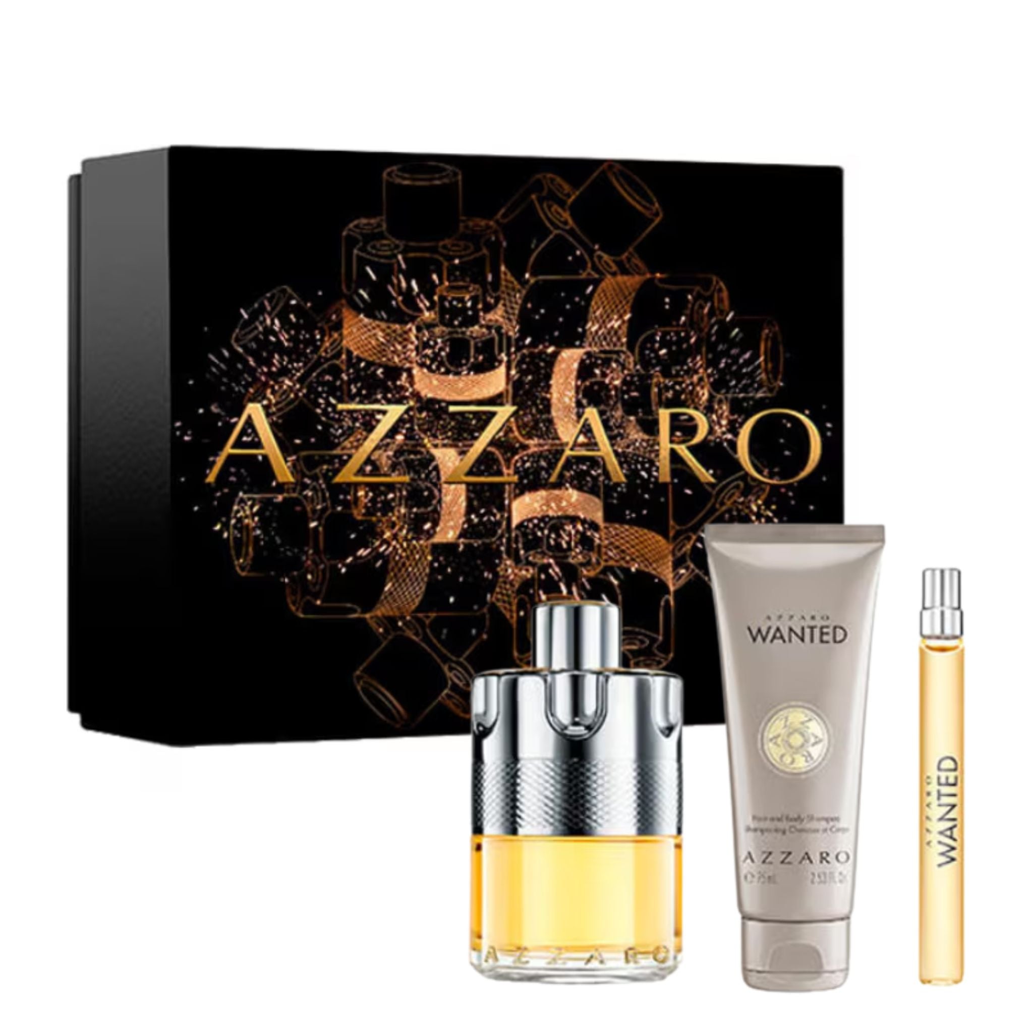 Azzaro Wanted 3-Piece Set 3.4oz Men EDT Spray by Azzaro