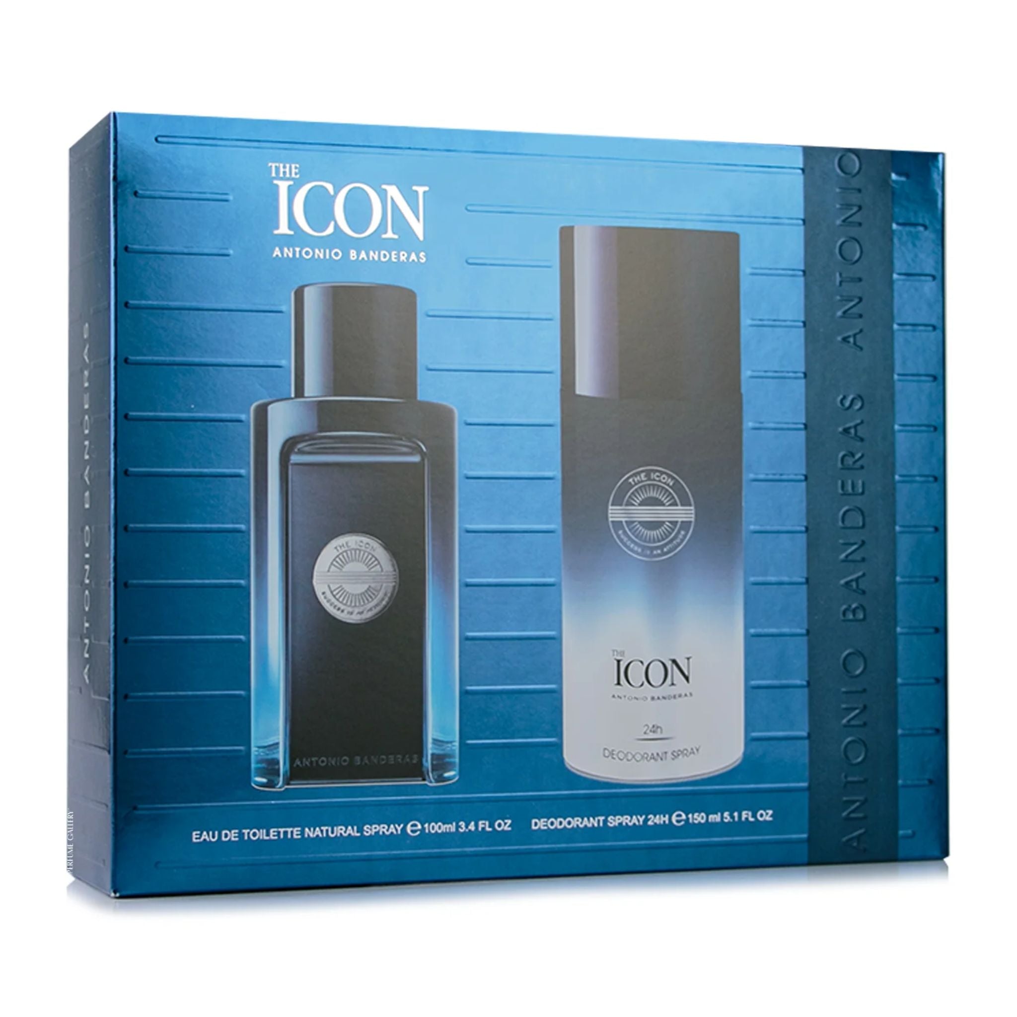 Antonio Banderas The Icon A.Banderas 2-Piece Set 3.4oz Men EDT Spray by Antonio Banderas