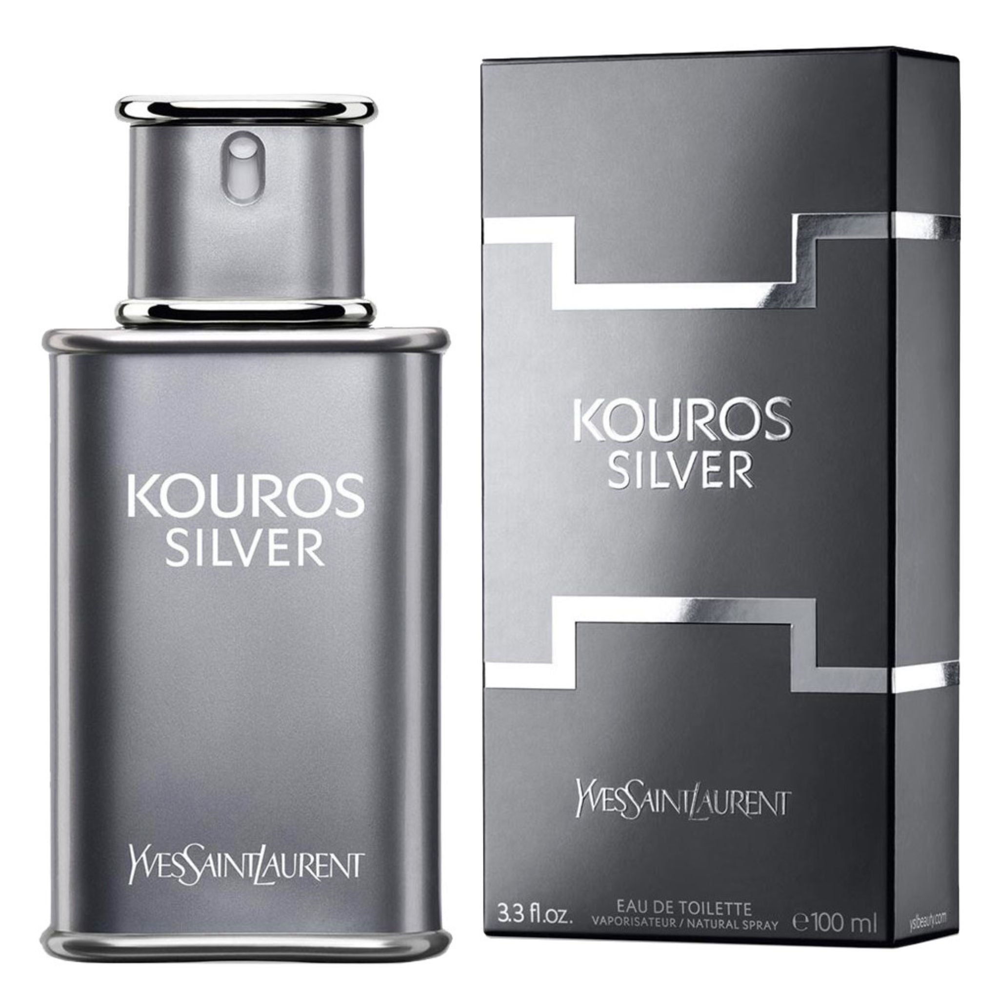 Yves Saint Laurent Kouros Silver 3.3oz Men EDT Spray by Yves Saint Laurent