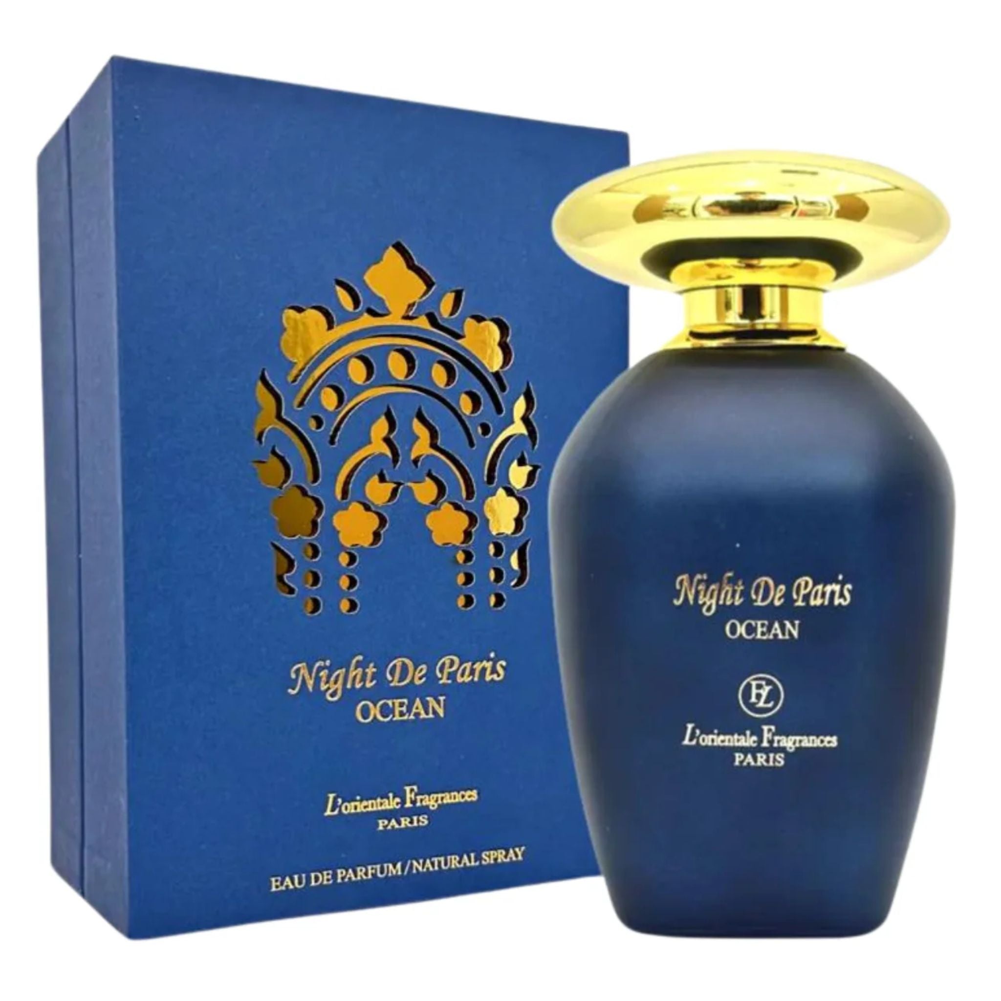 L'orientale Night De Paris Ocean 3.3oz Men EDP Spray by L'orientale
