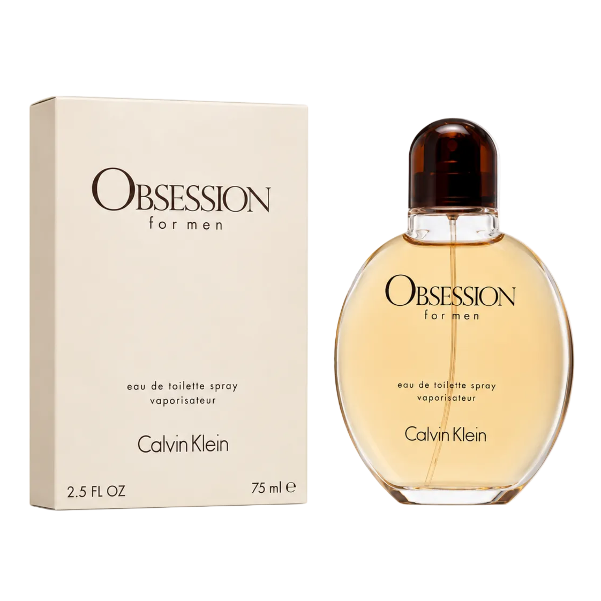 Obsession By Calvin Klein 2.5oz For Men EDT Spray