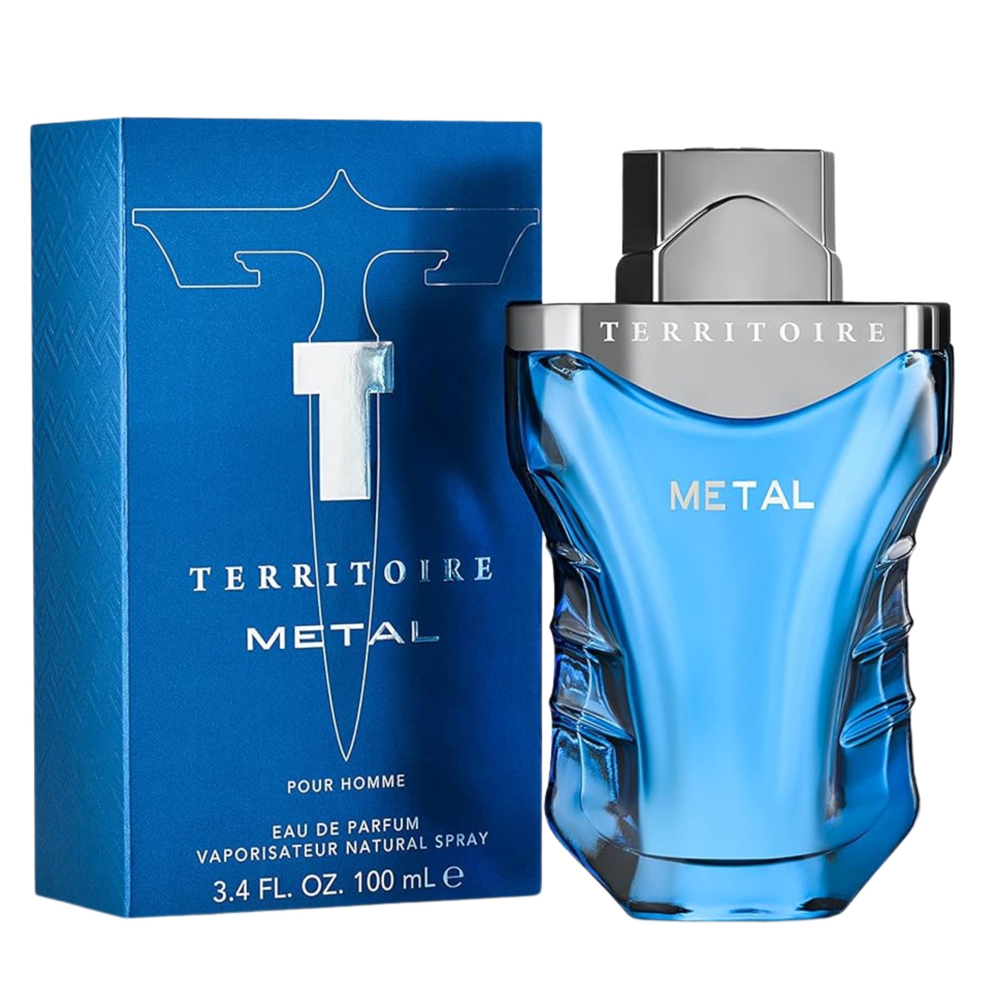 Territoire Metal 3.4oz Men EDP Spray by YZY Perfume