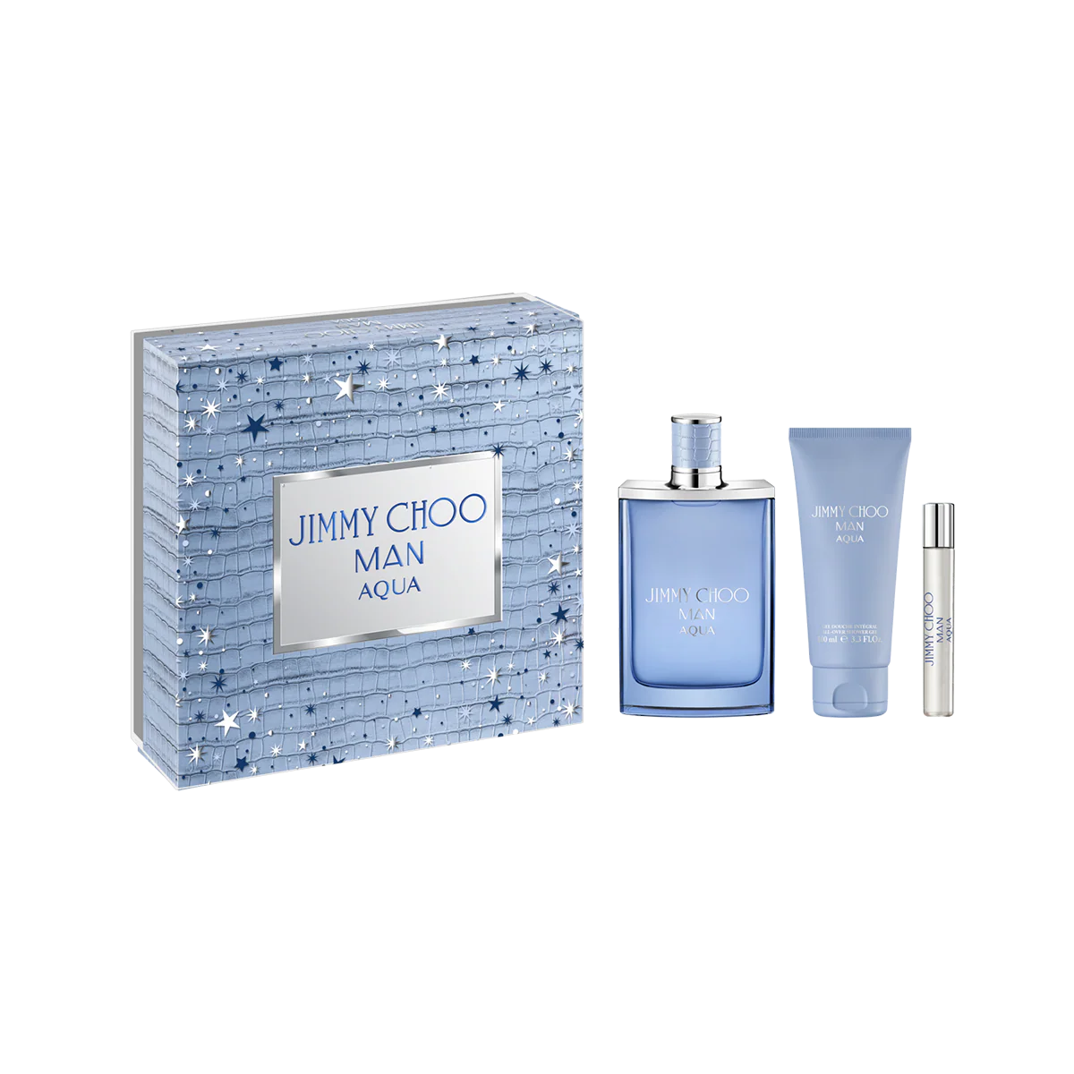 Jimmy Choo Aqua 3-Piece Set 3.3oz Men EDT Spray by Jimmy Choo
