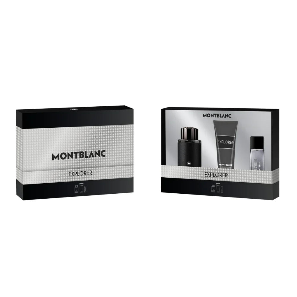 Mont Blanc Explorer 3-Piece Set 3.3oz Men EDP Spray by Mont Blanc