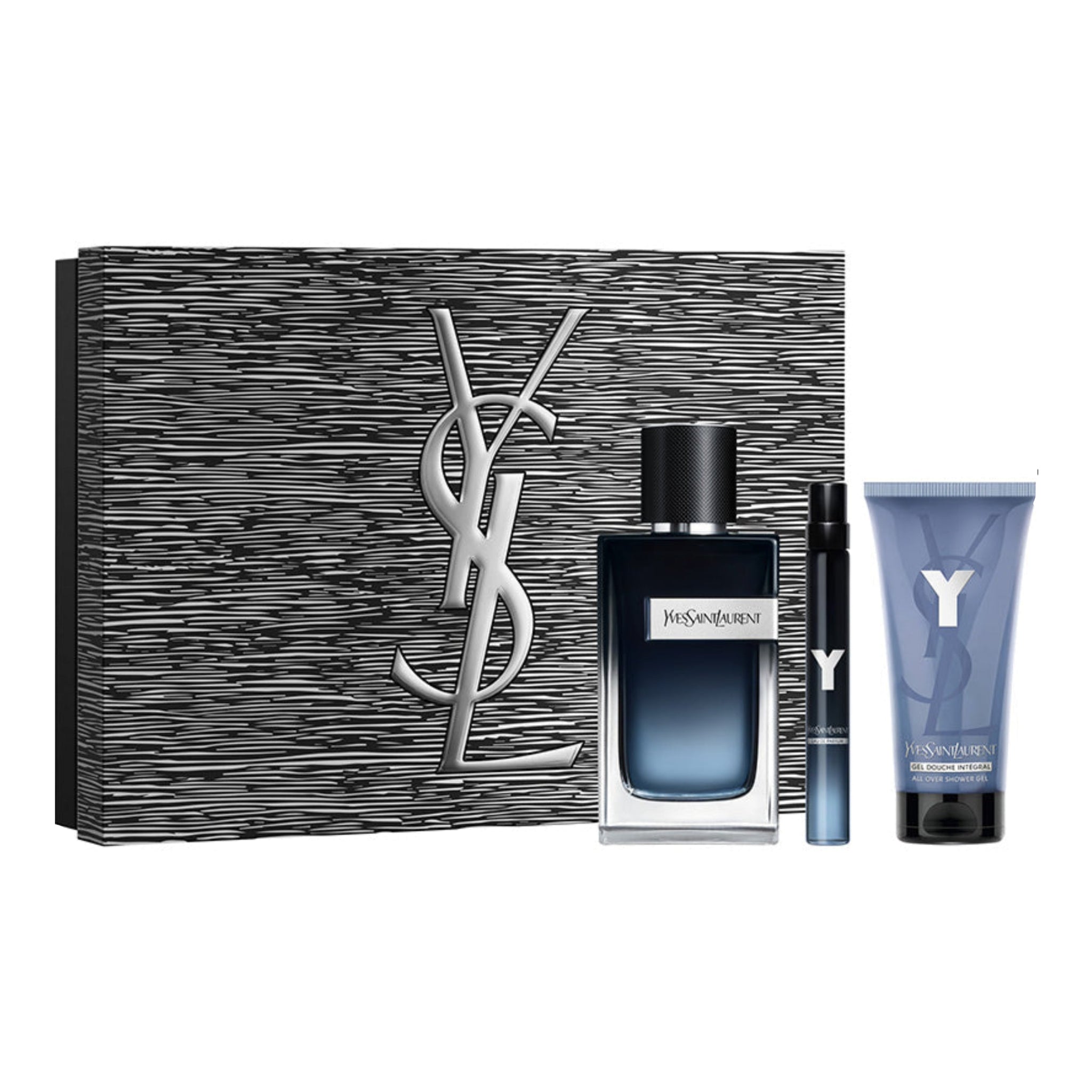 Yves Saint Laurent Y 3-Piece Set 3.4oz Men EDP Spray by Yves Saint Laurent