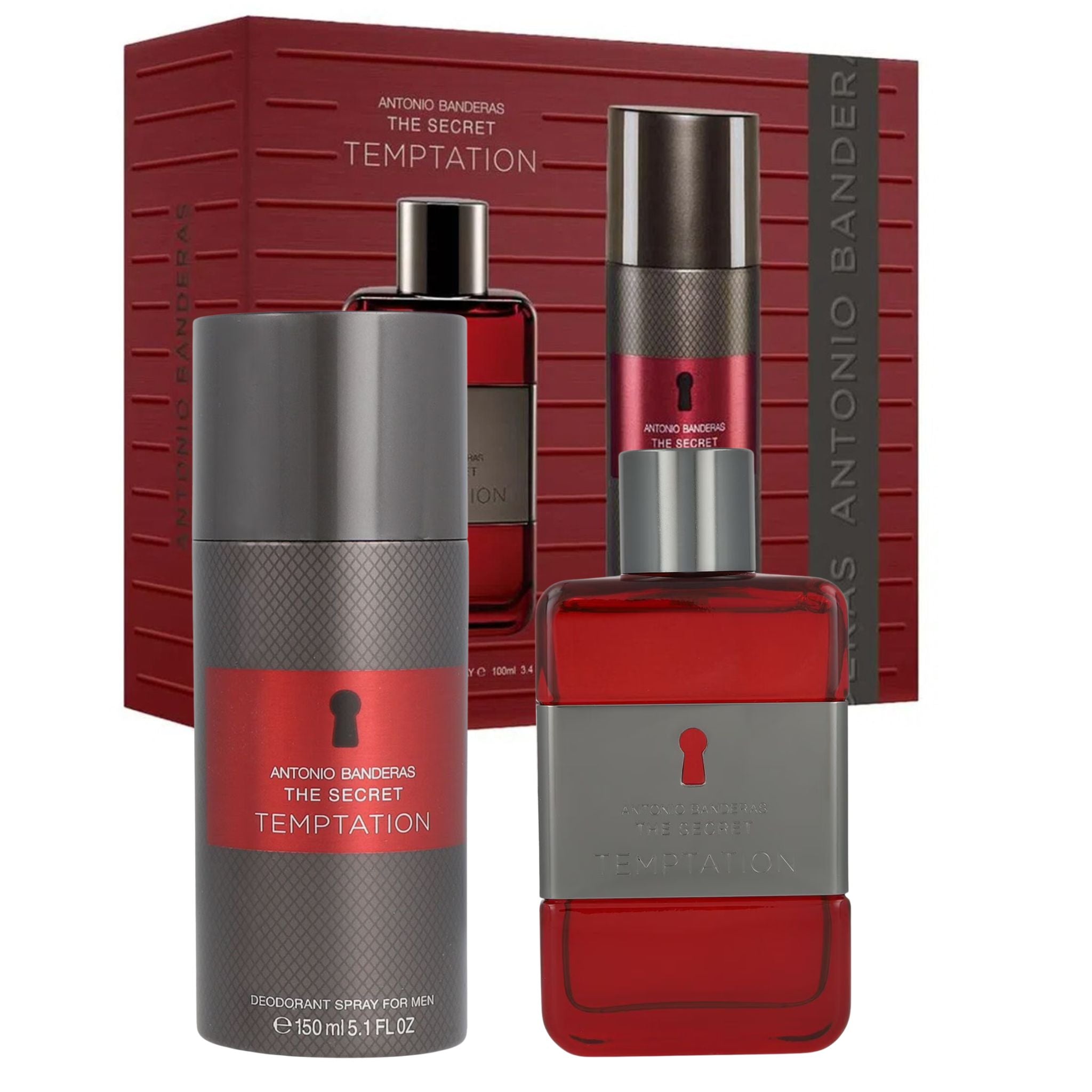 Antonio Banderas The Secret Temptation 2-Piece Set 3.4oz Men EDT Spray by Antonio Banderas