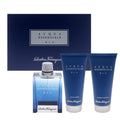 Salvatore Ferragamo Acqua Esenziale Blu 3-Piece Set 3.4oz Men EDT Spray by Salvatore Ferragamo