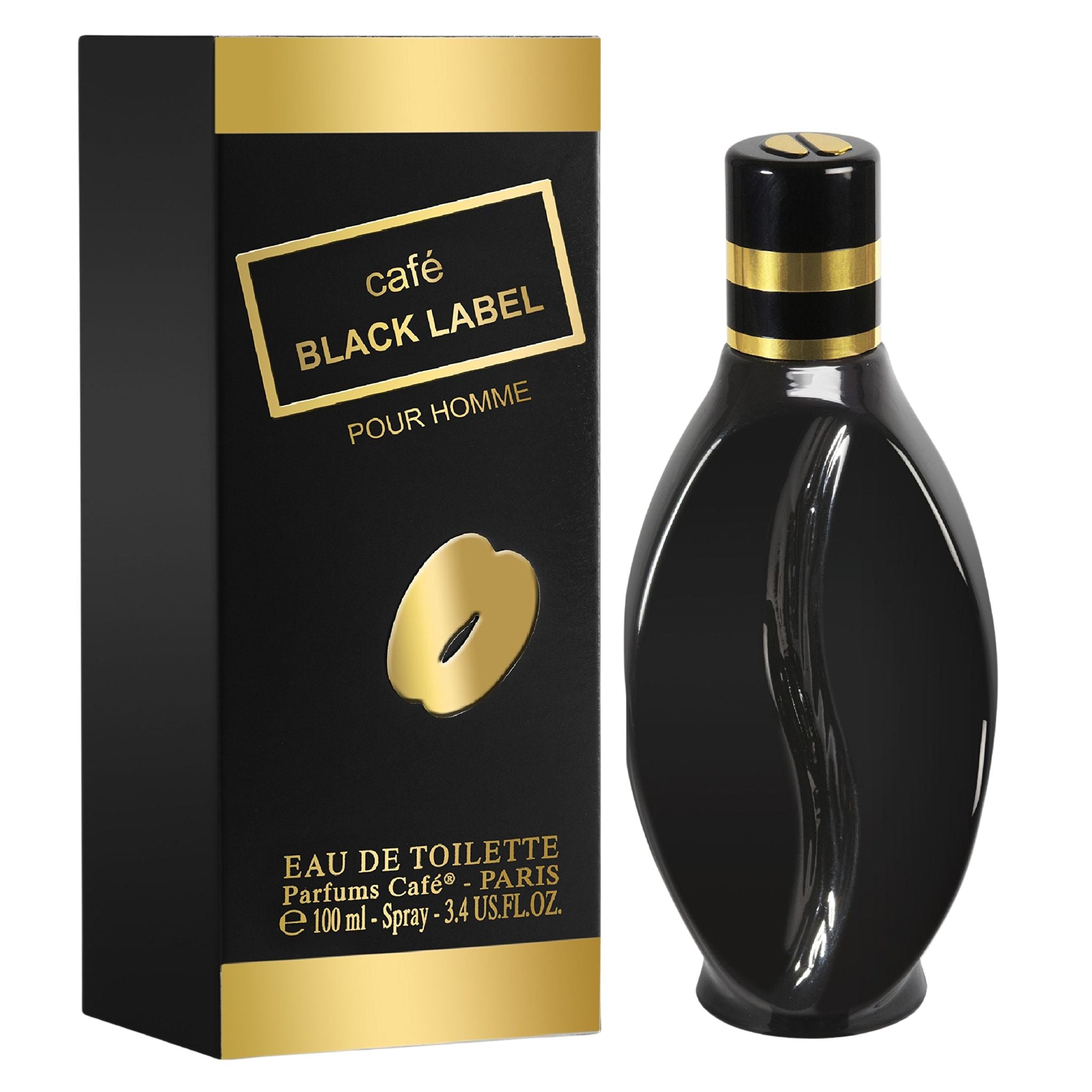 Cafe Black Label 3.4oz Men EDT Spray by Cofinluxe