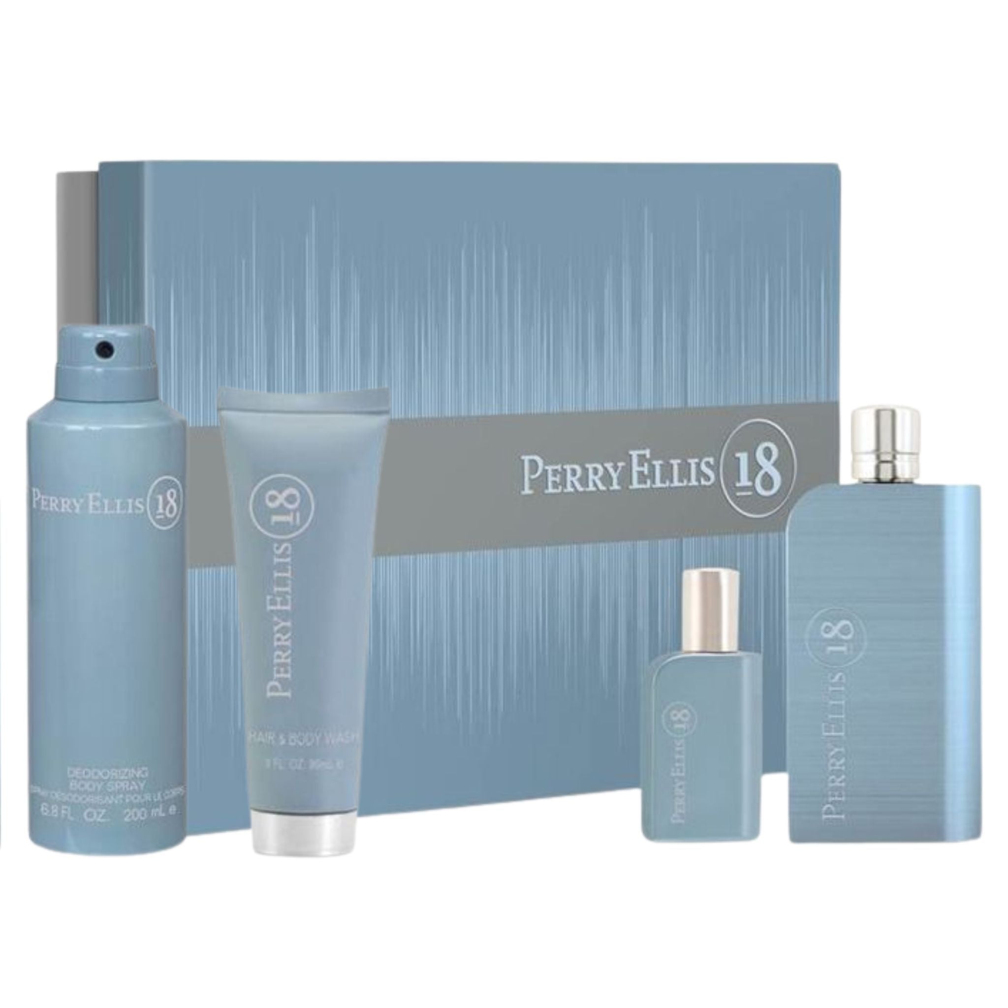 Perry Ellis 18 4-Piece Set 3.4oz Men EDT Spray by Perry Ellis