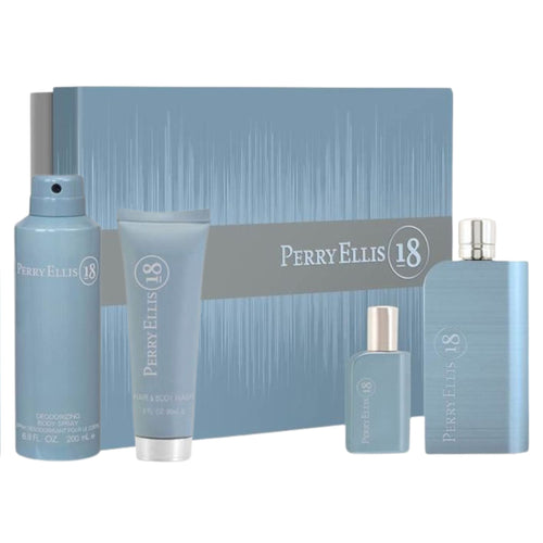 Perry Ellis 18 4-Piece Set 3.4oz Men EDT Spray by Perry Ellis