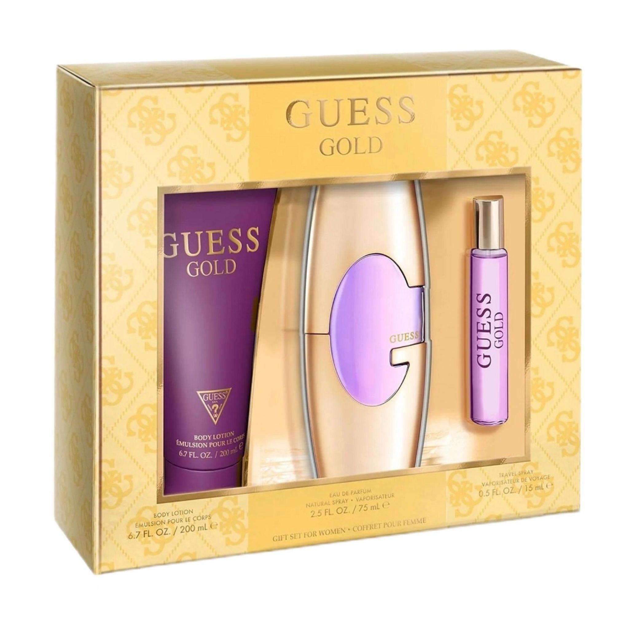Guess Gold 3-Piece Set 2.5oz Women EDP Spray by Guess