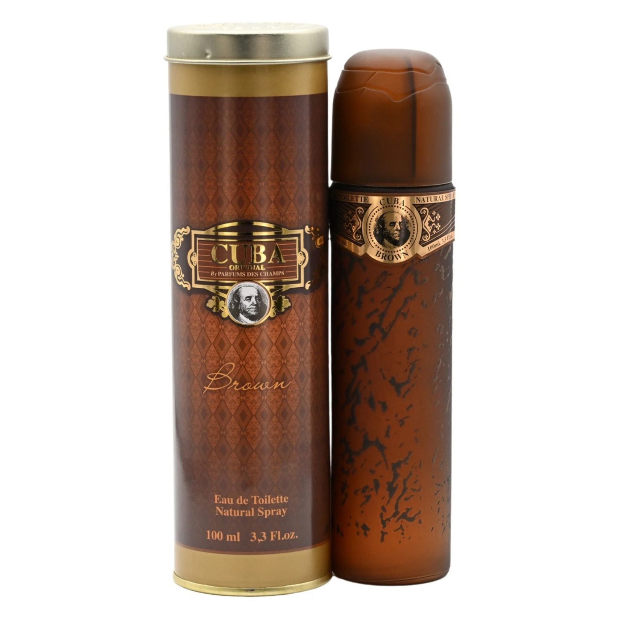 Cuba Brown 3.3oz Men EDT Spray by Cuba