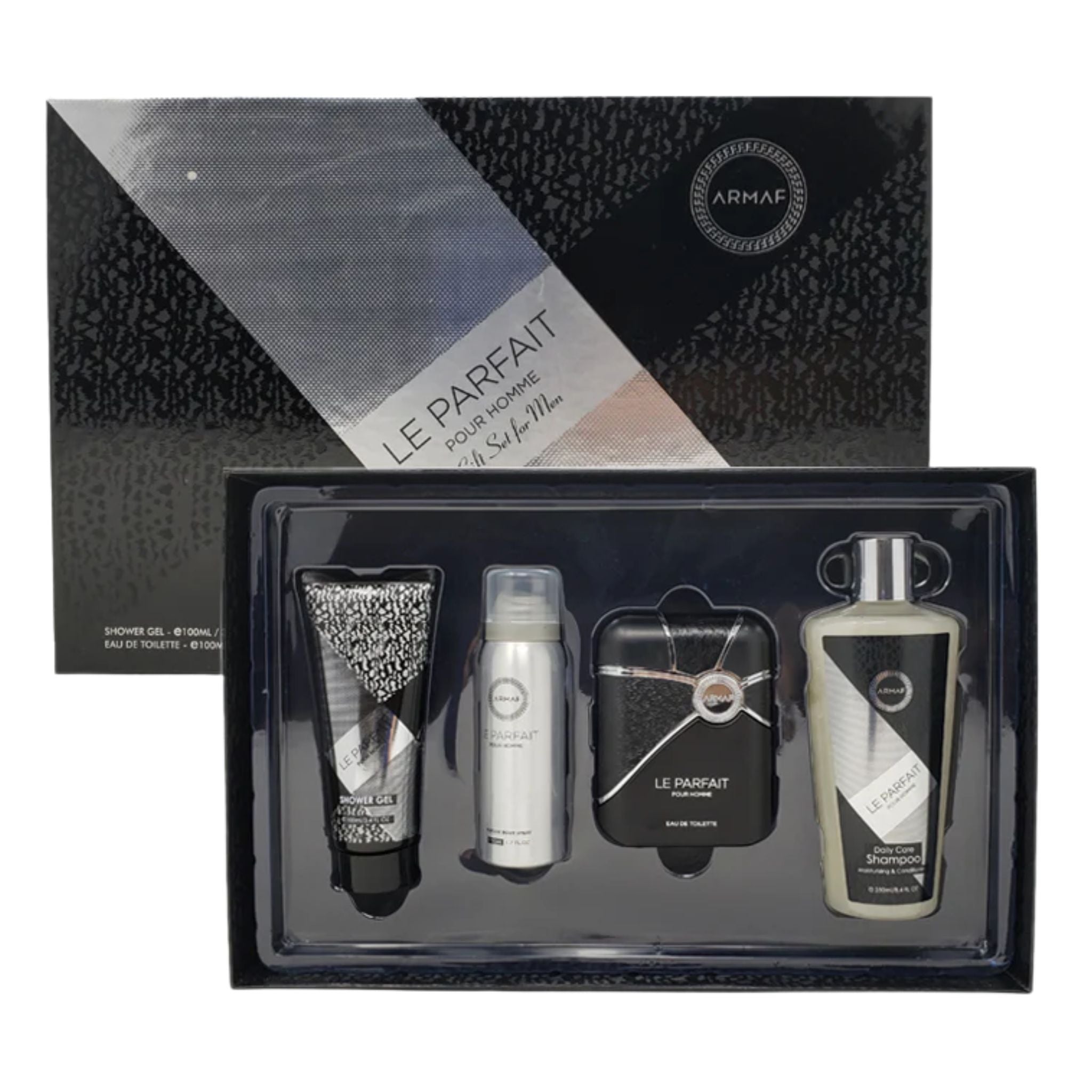 Armaf Le Parfait 4-Piece Set 3.4oz Men EDP Spray by Armaf