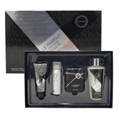 Armaf Le Parfait 4-Piece Set 3.4oz Men EDP Spray by Armaf