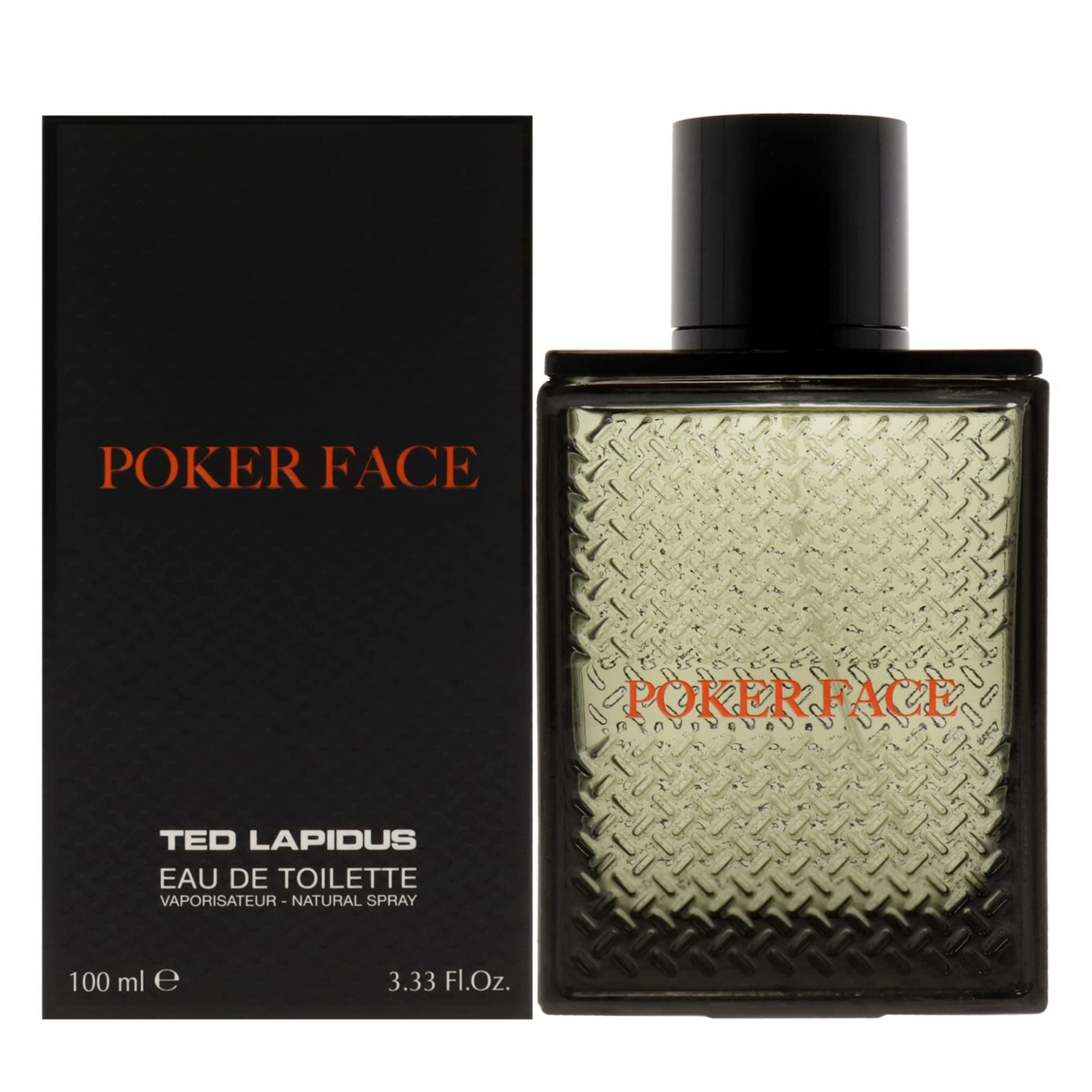 Ted Lapidus Poker Face 3.4oz Men EDT Spray by Ted Lapidus