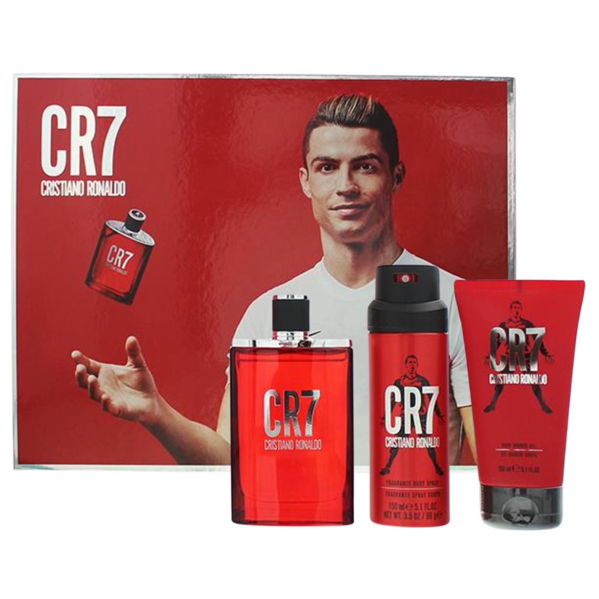 Cristiano Cr7 3-Piece Set 3.4oz Men EDT Spray by Cristiano Ronaldo