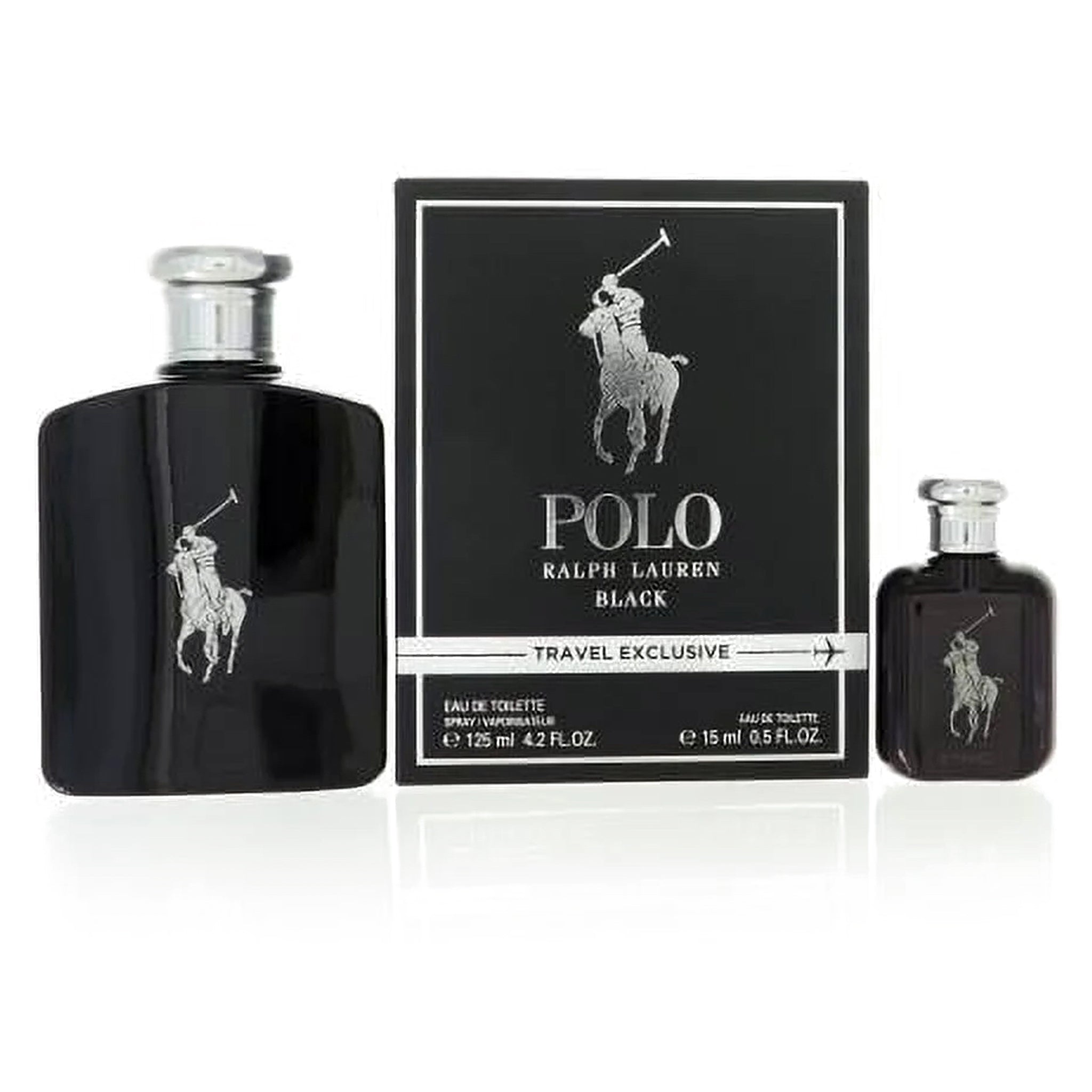 Ralph Lauren Polo Black 2-Piece Set 4.2oz Men EDT Spray by Ralph Lauren