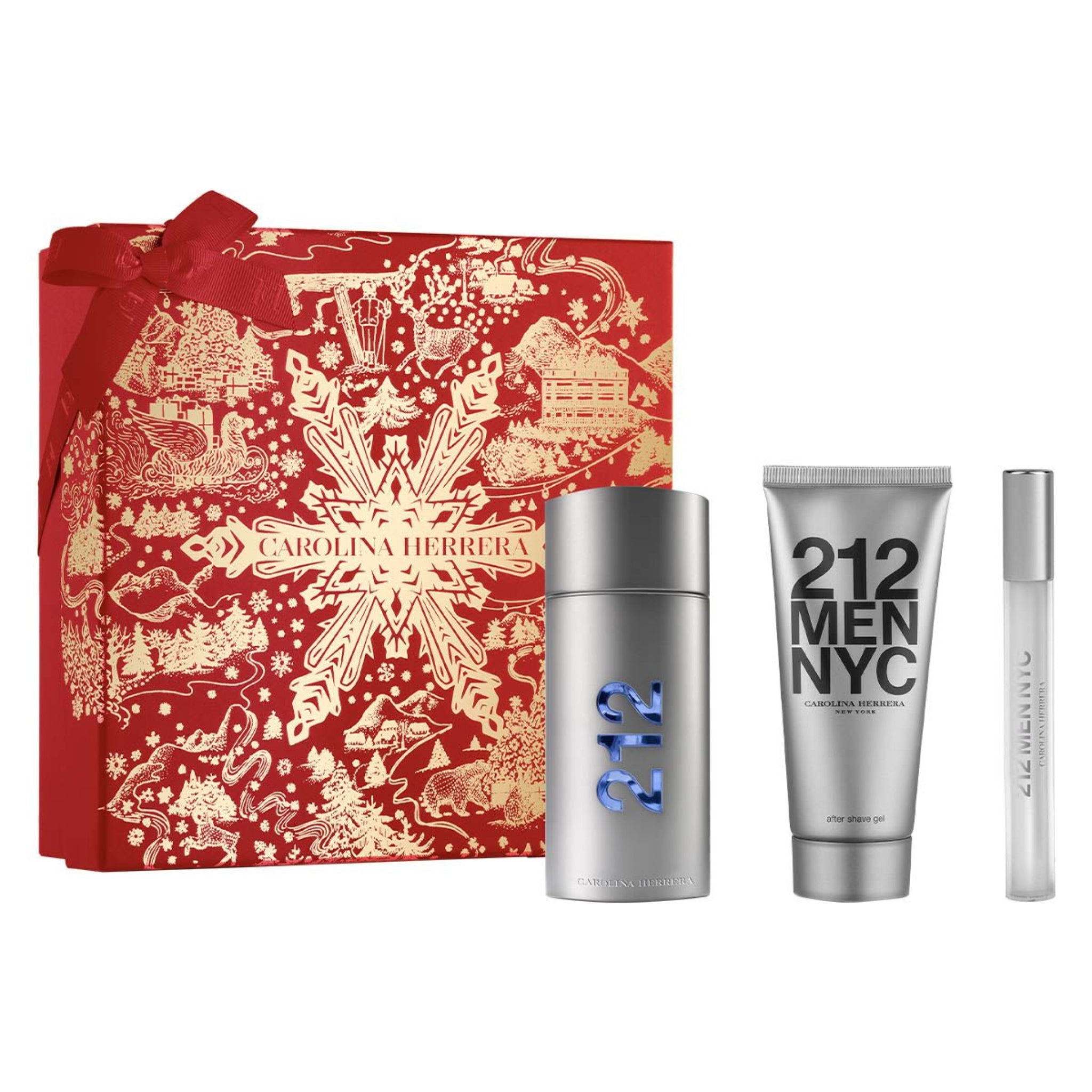 Carolina Herrera 212 3-Piece Set 3.4oz Men EDT Spray by Carolina Herrera