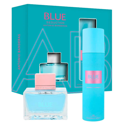 Antonio Banderas Blue Seduction 2-Piece Set 2.7oz Women EDT Spray by Antonio Banderas