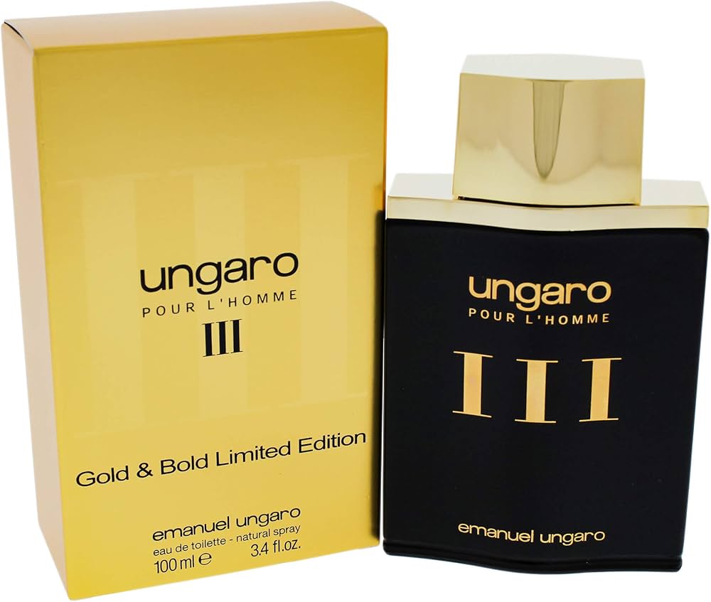 Ungaroiii Gold 3.4oz Men EDT Spray by Emanuel Ungaro