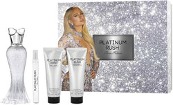 Paris Hilton Platinum Rush 4-Piece Set 3.4oz Women EDP Spray by Paris Hilton