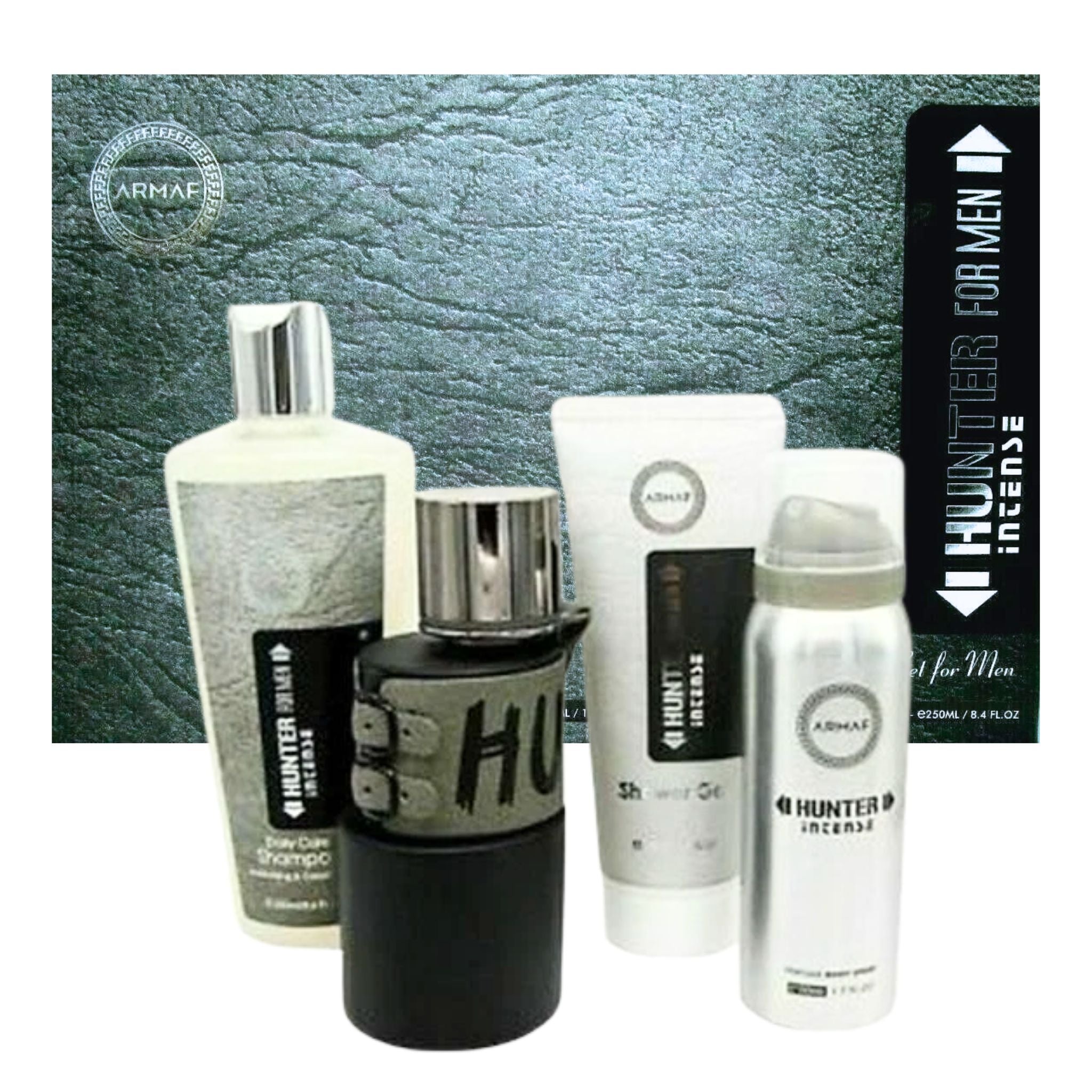 Armaf Hunter Intense by Armaf 4-Piece Set 3.4oz Men EDT by Armaf