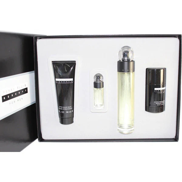 Perry Ellis Reserve 4-Piece Set 3.4oz Men EDT Spray by Perry Ellis