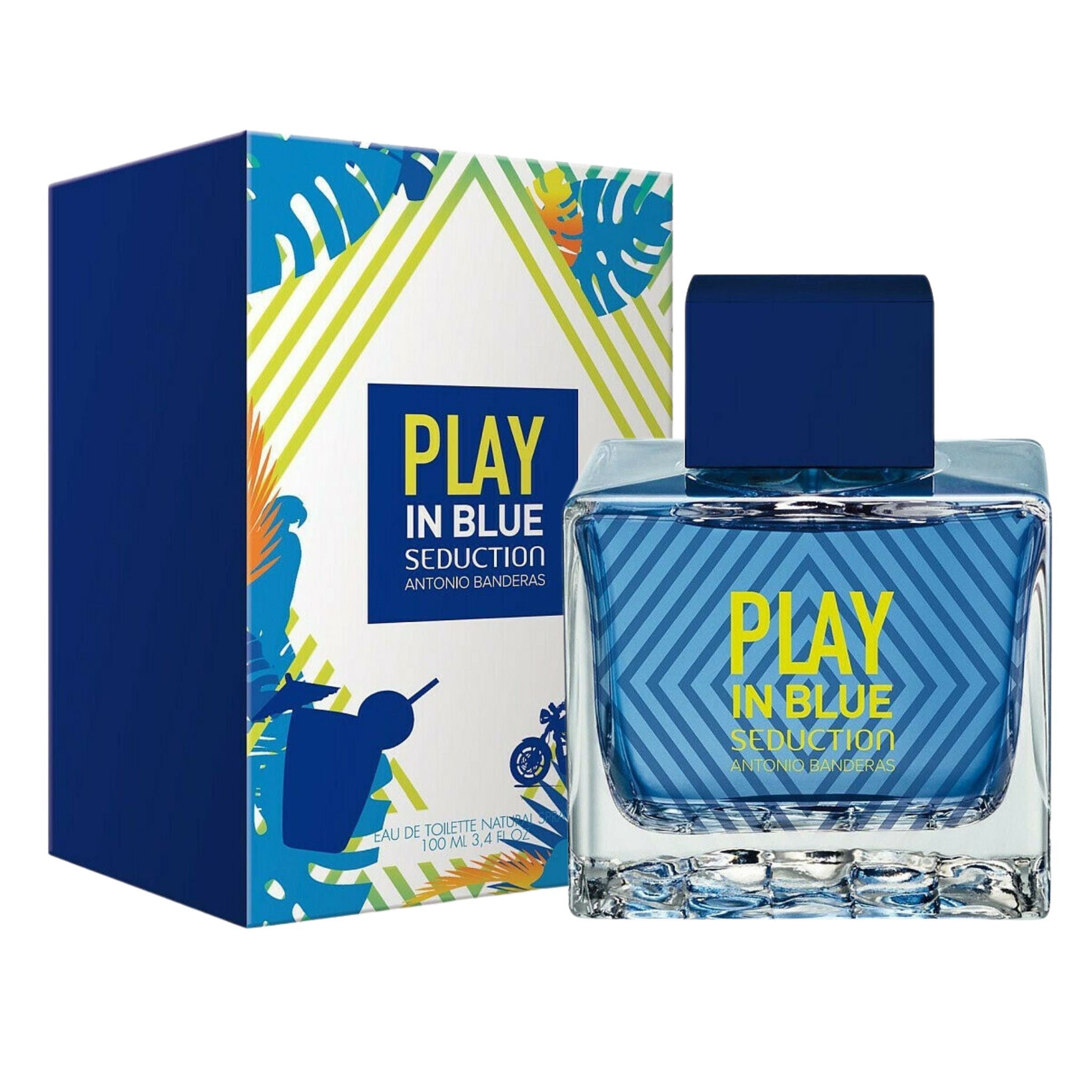 Antonio Banderas Blue Seduction Play 3.4oz Men EDT by Antonio Banderas