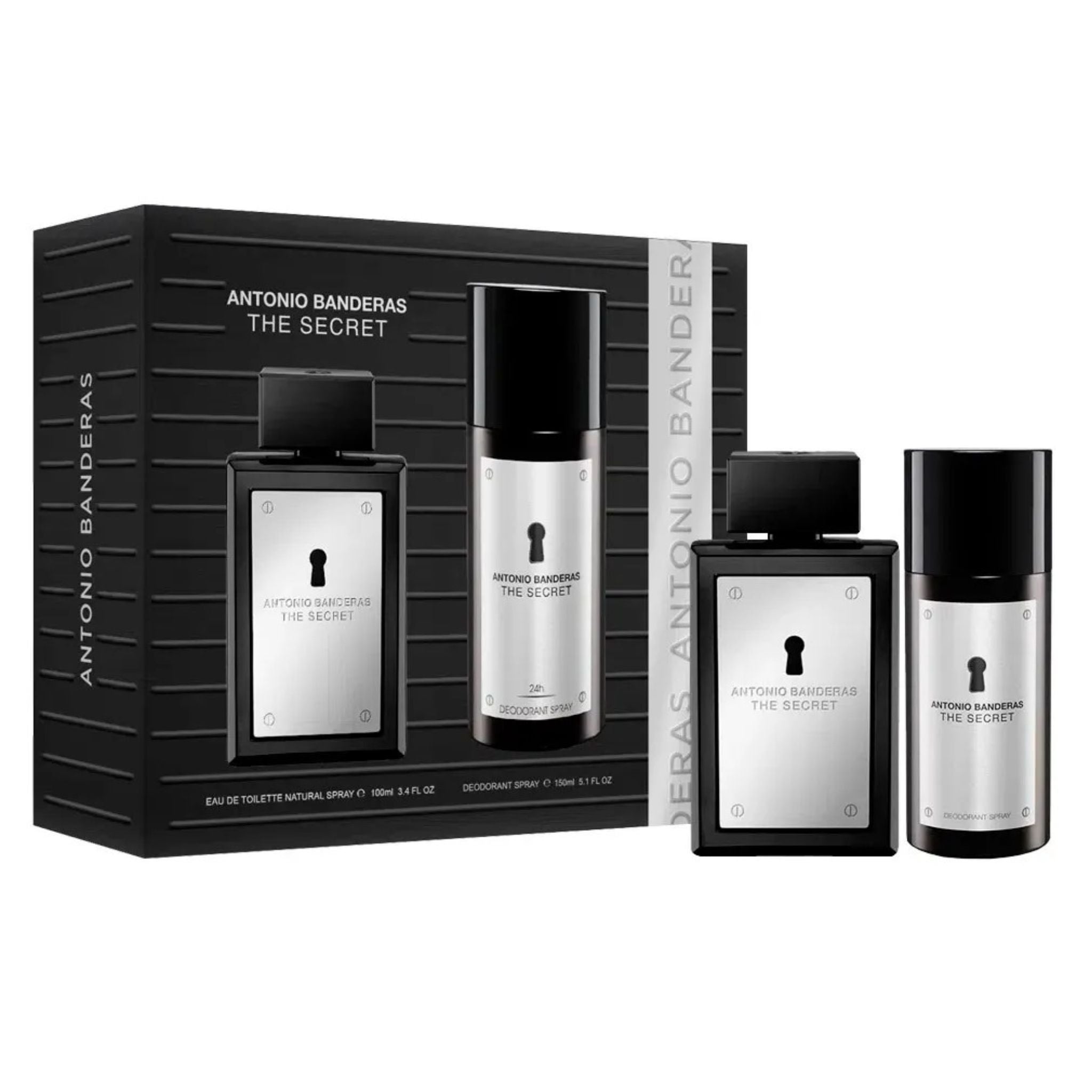 Antonio Banderas The Secret 2-Piece Set 3.4oz Men EDT Spray by Antonio Banderas