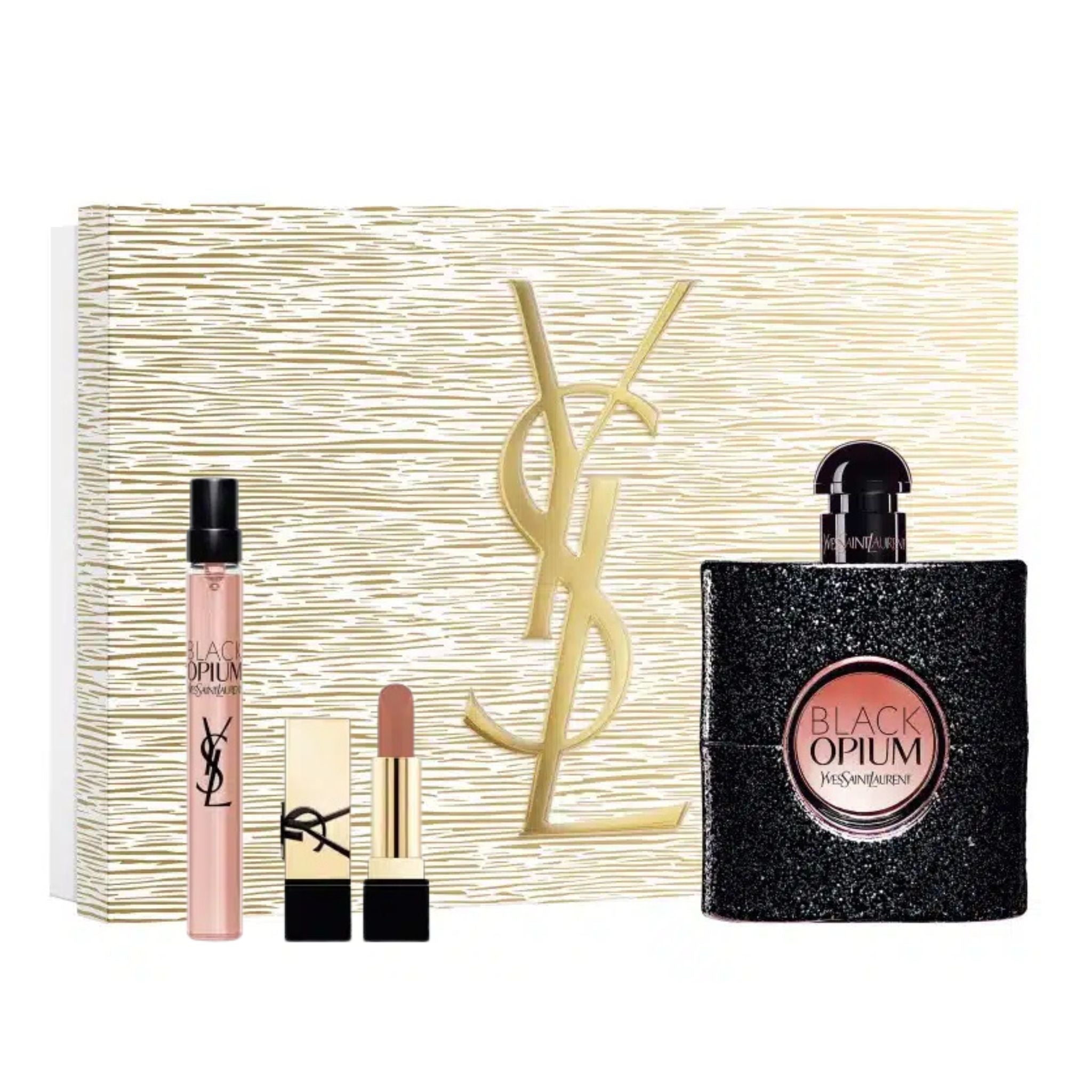 Yves Saint Laurent Black Opium 3-Piece Set 3.0oz Women EDP Spray by Yves Saint Laurent