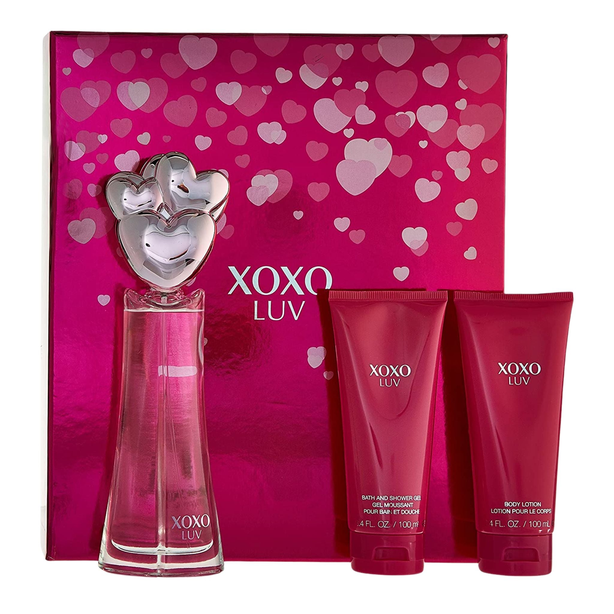 Xoxo Luv 3-Piece Set 3.4oz Women EDP Spray by Xoxo